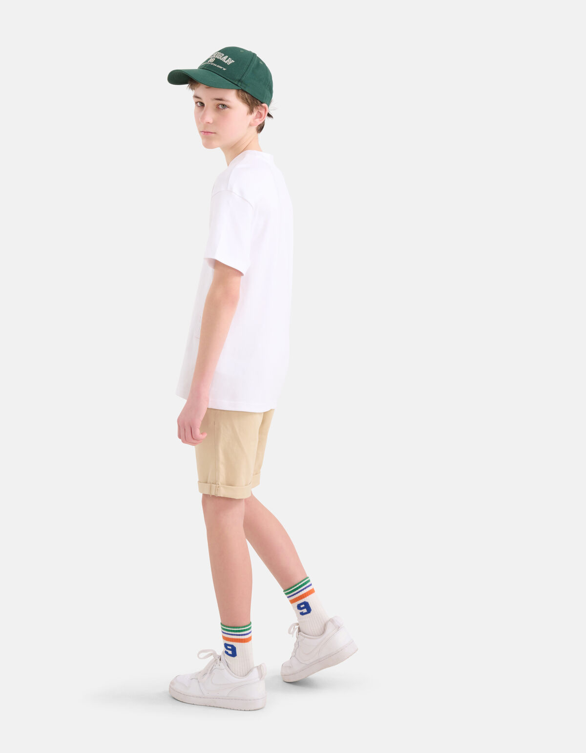 Lässige Twill-Shorts Beige SHOEBY BOYS