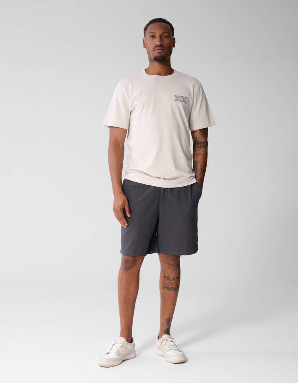Stripe Mix T-Shirt Gebrochen Wei&szlig; SHOEBY MEN