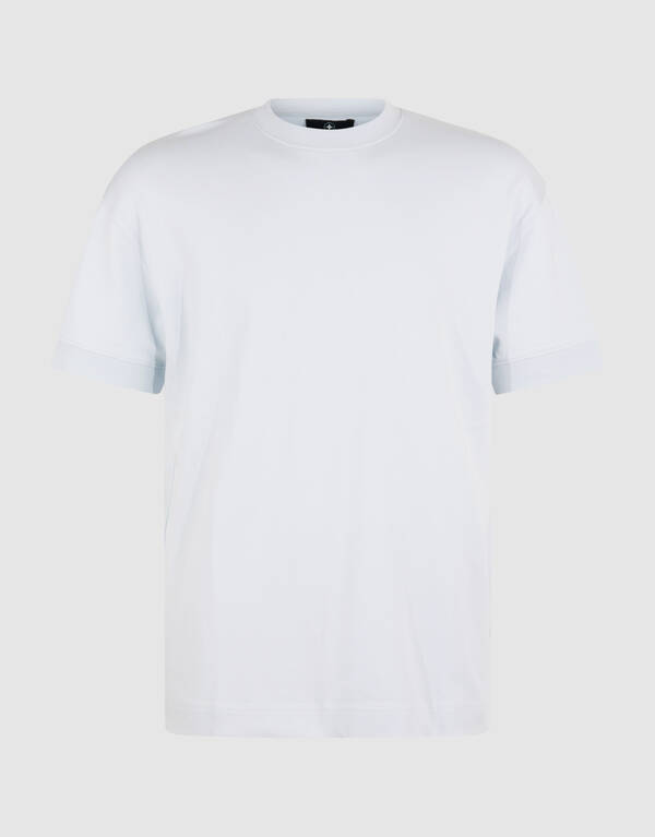 Cuffed Logo T-Shirt Hellblau SHOEBY MEN