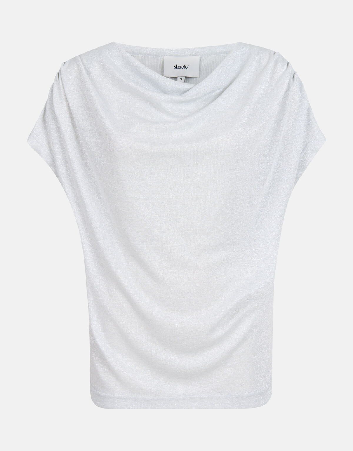 Drapiertes Glitzer-Top Silber SHOEBY WOMEN