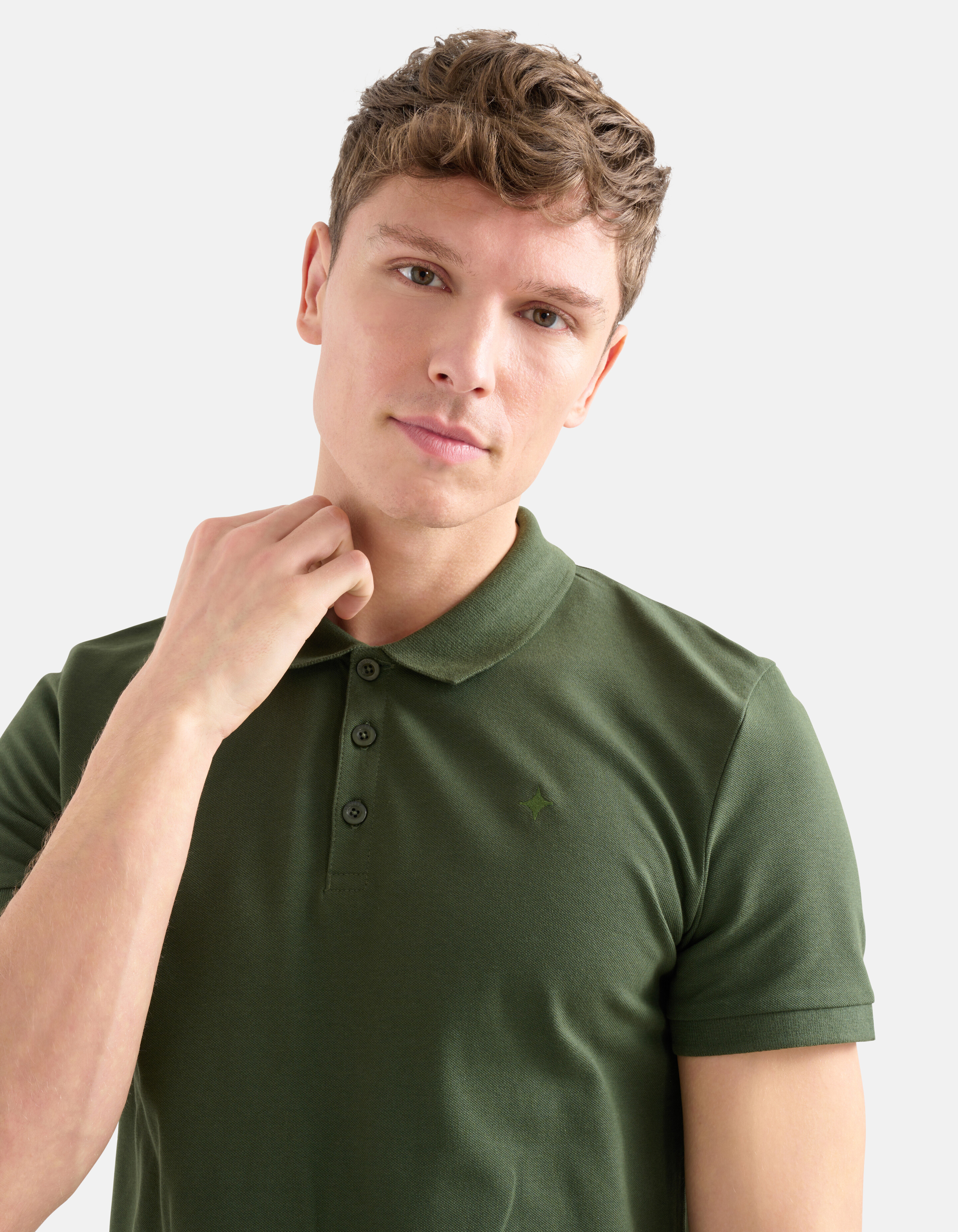 Basic Polo Dunkelgrün SHOEBY MEN