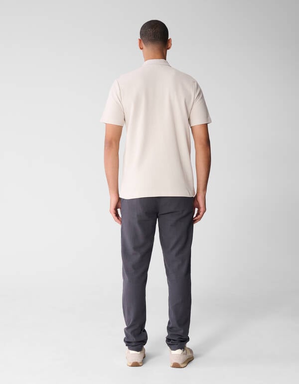 Struktur Regular Fit Hose Dunkelgrau SHOEBY MEN