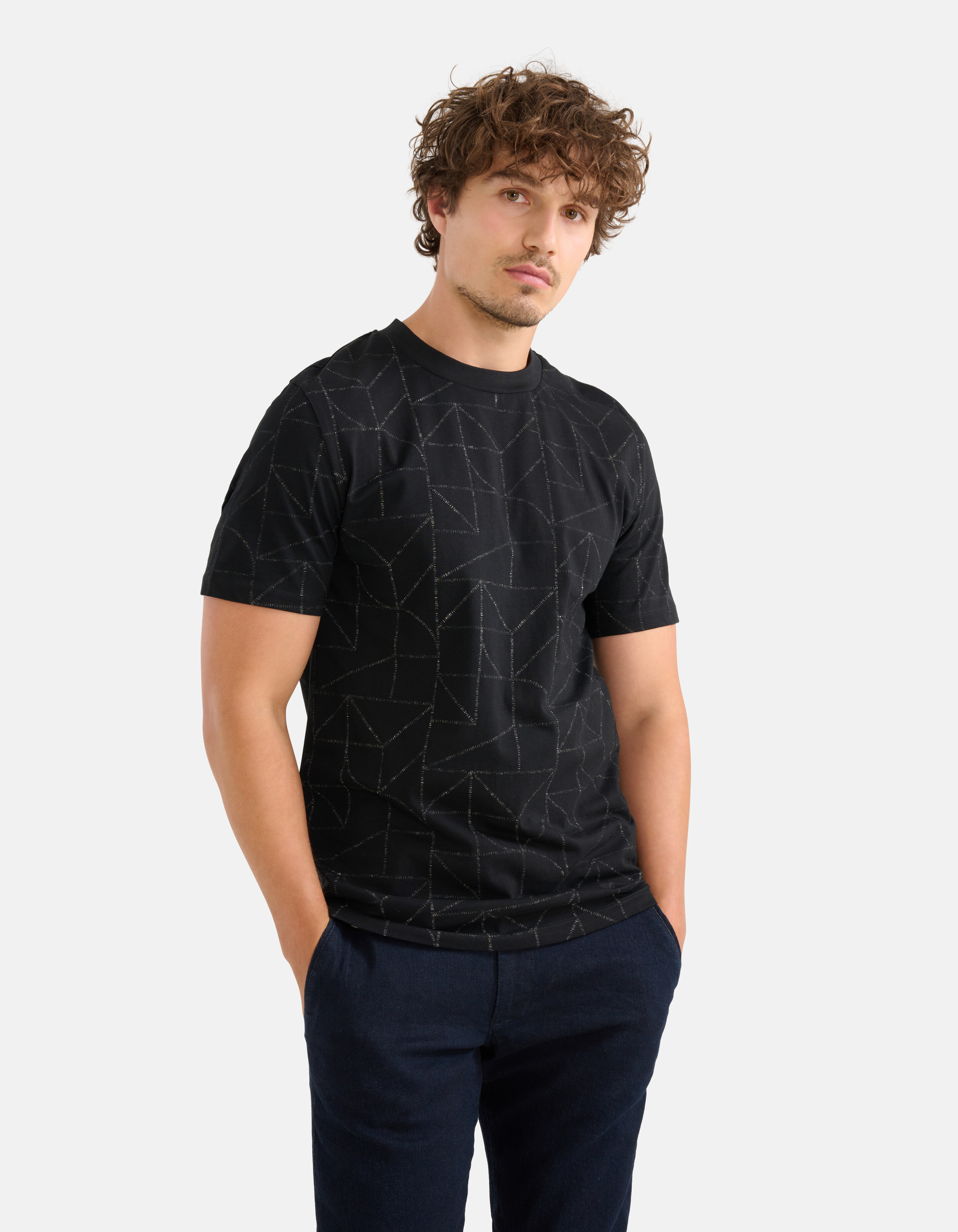 Bedrucktes T-shirt Schwarz SHOEBY MEN