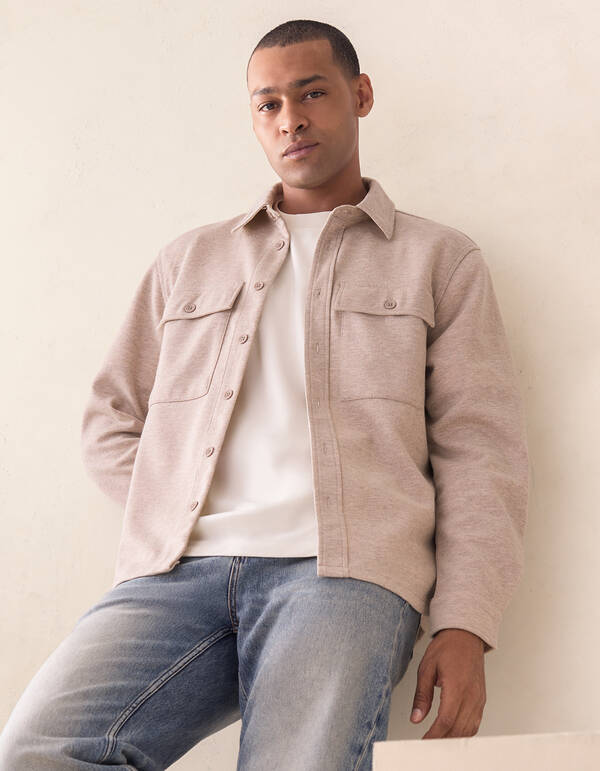 Weiches Overshirt Sand SHOEBY MEN