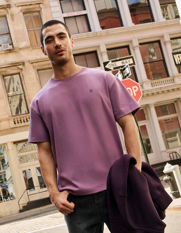 Spark Artwork T-Shirt Lila SHOEBY MEN