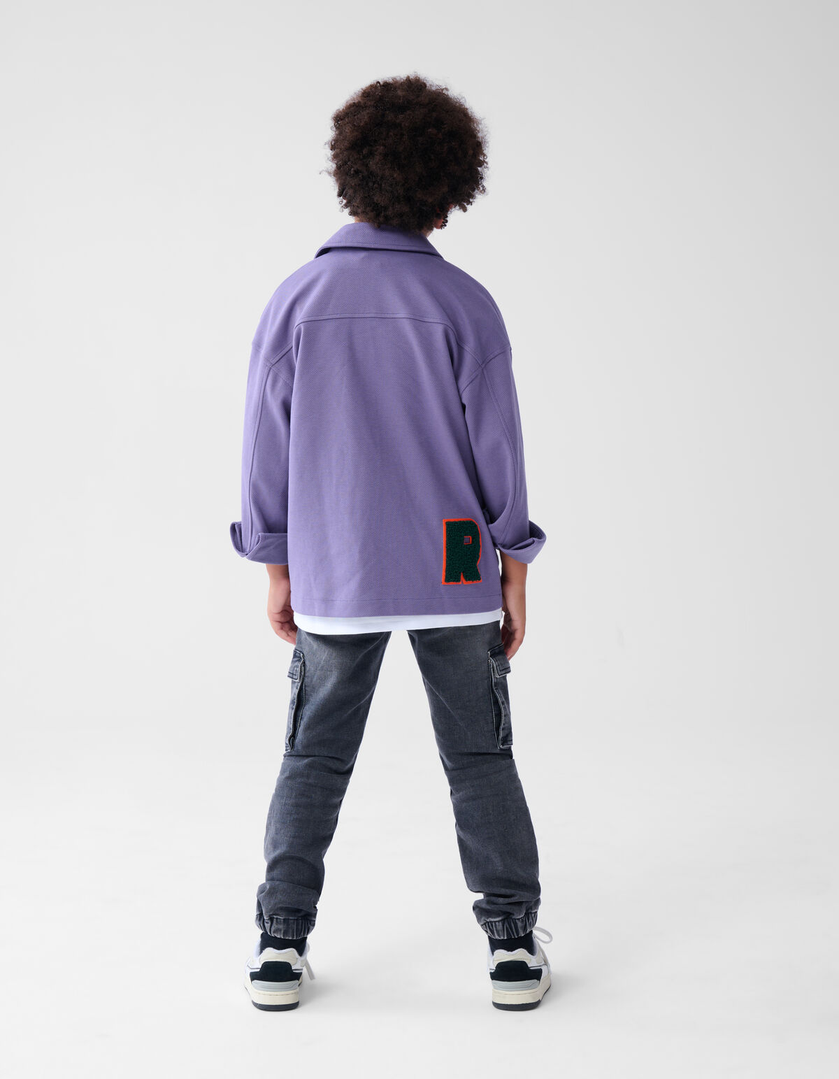 Patch Überhemd Lila SHOEBY BOYS