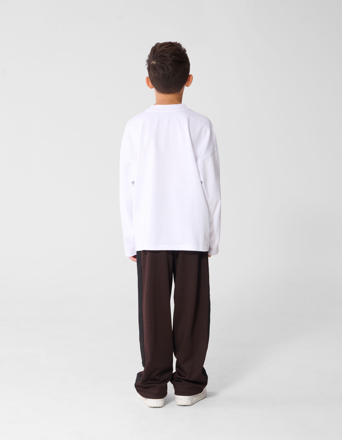 Track Wide Leg Fit Hose Dunkelbraun SHOEBY BOYS