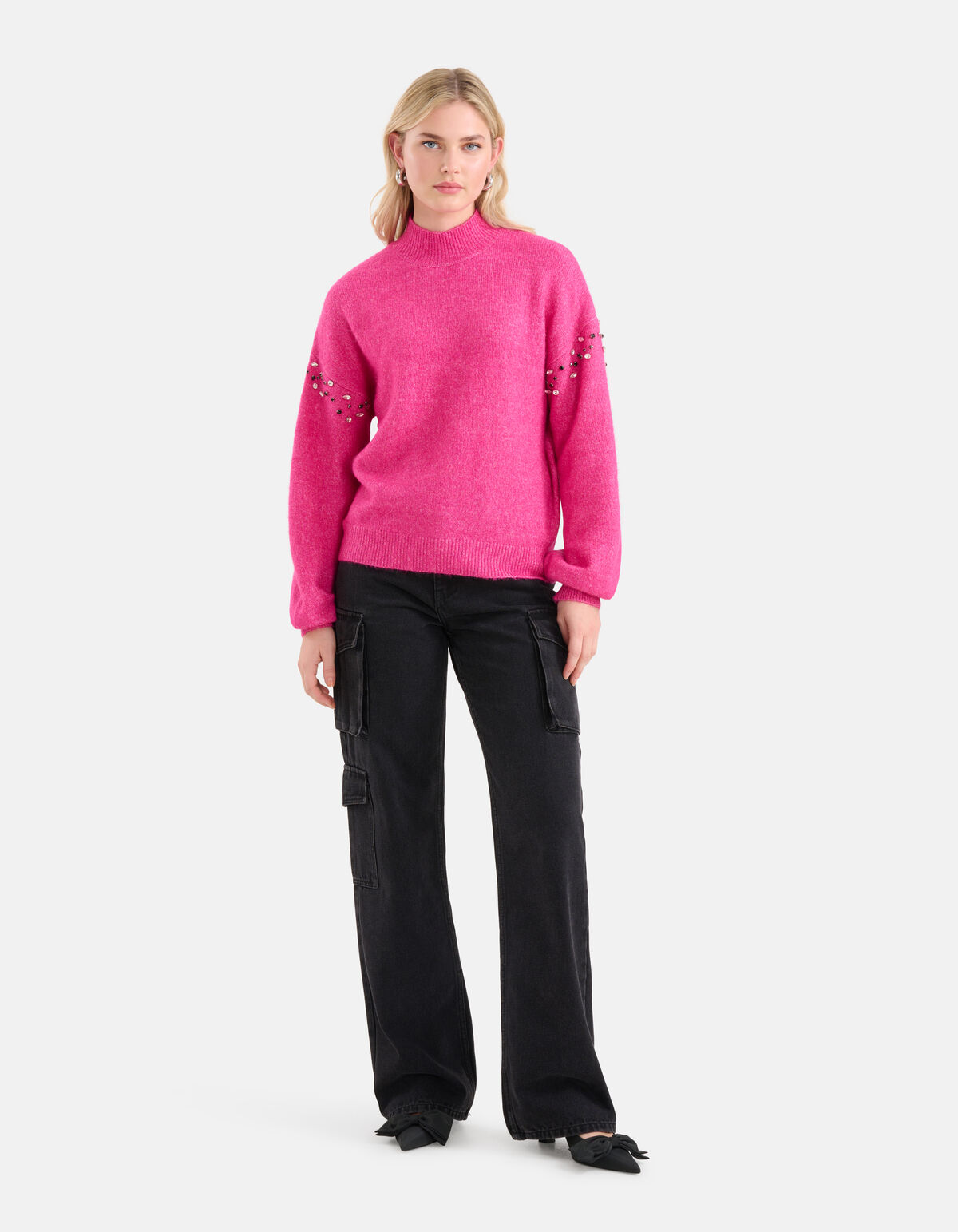 Nieten-Pullover Rosa SHOEBY WOMEN