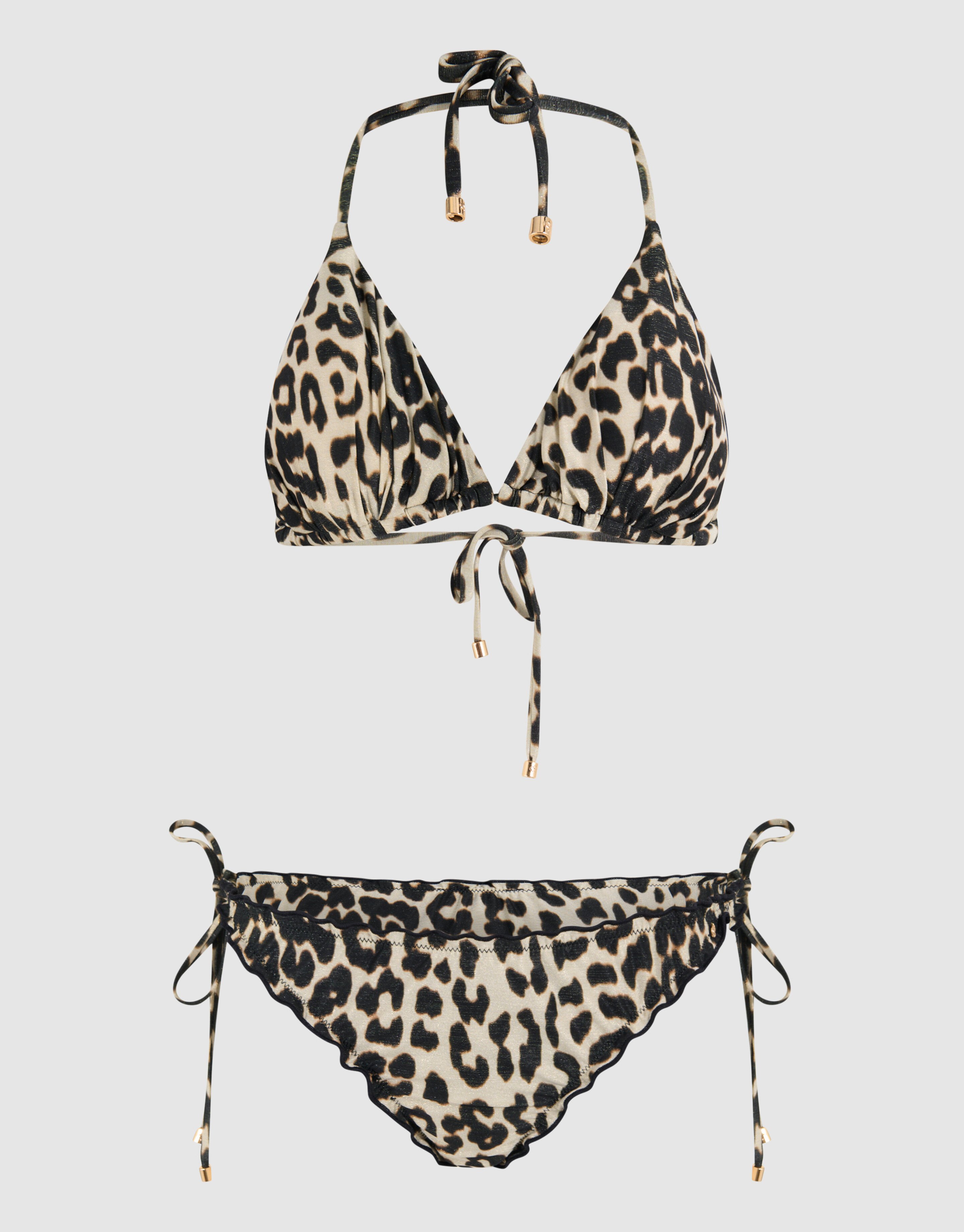 Leopard Bikinioberteil Braun SHOEBY ACCESSOIRES
