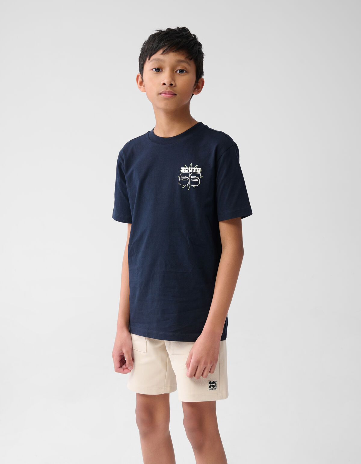 Text-T-Shirt Dunkelblau SHOEBY BOYS