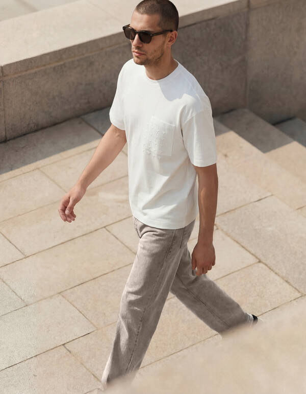 Spark Pocket T-Shirt Wei&szlig; SHOEBY MEN