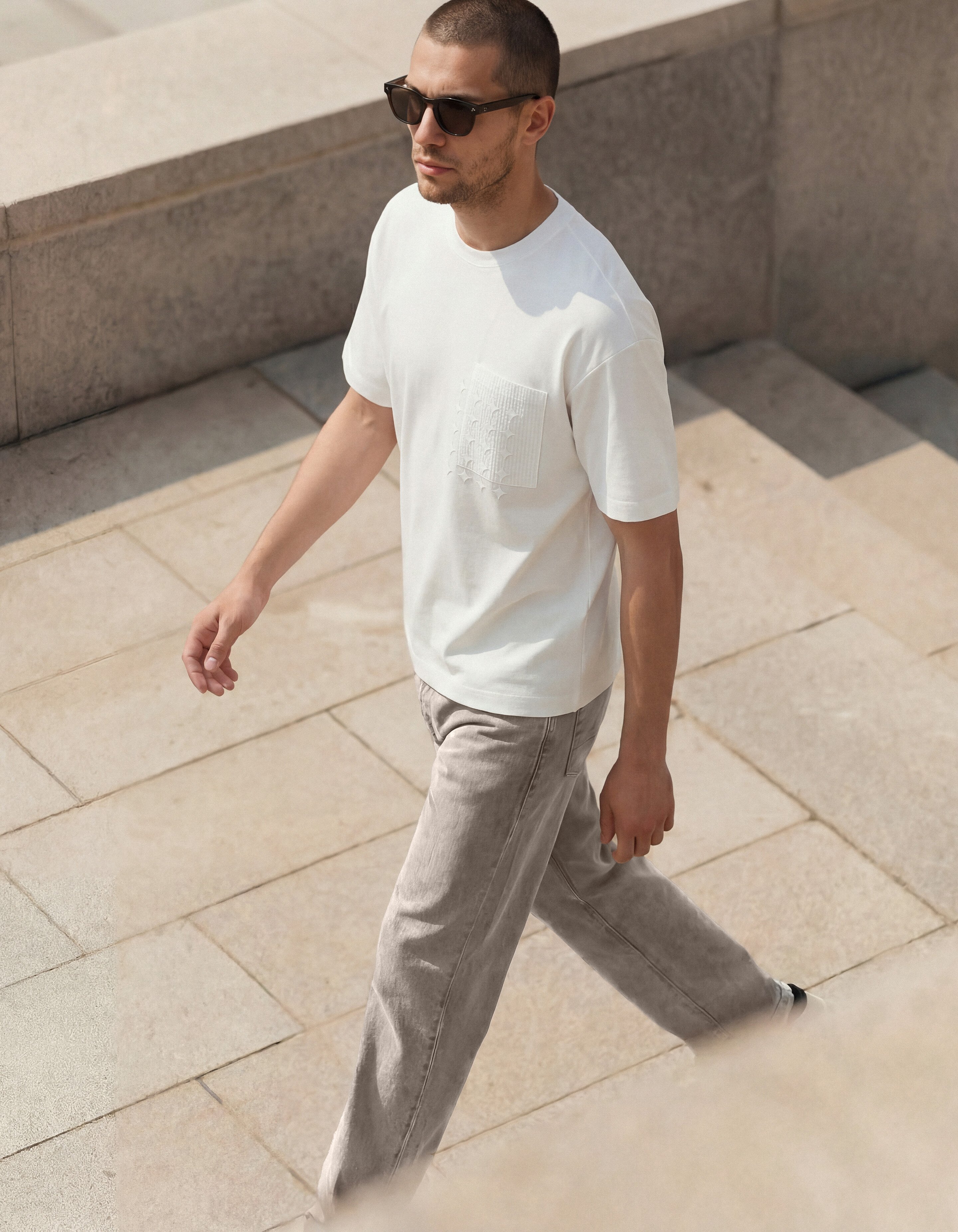 Spark Pocket T-Shirt Wei&szlig; SHOEBY MEN