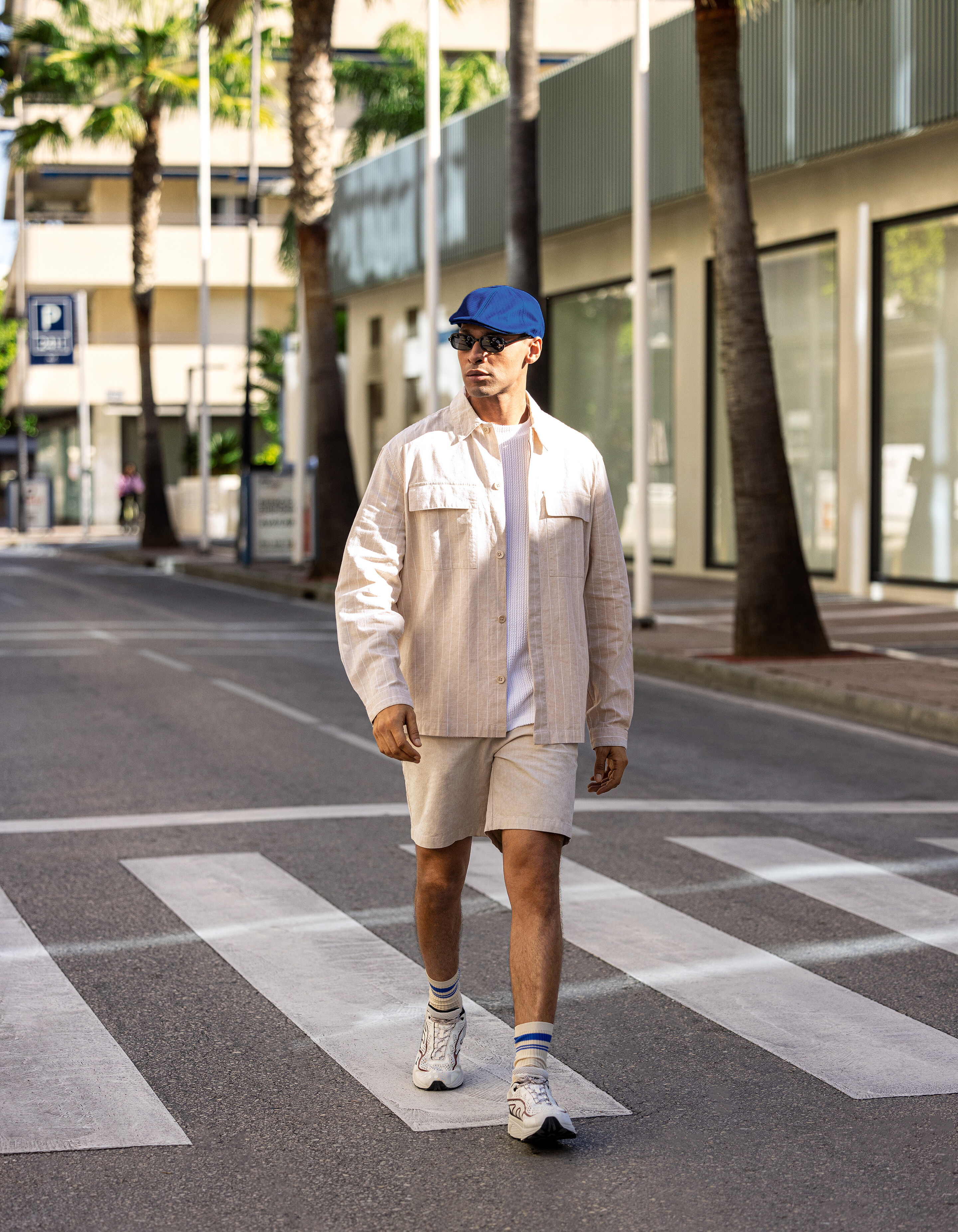 Leinen-Overshirt Beige SHOEBY MEN