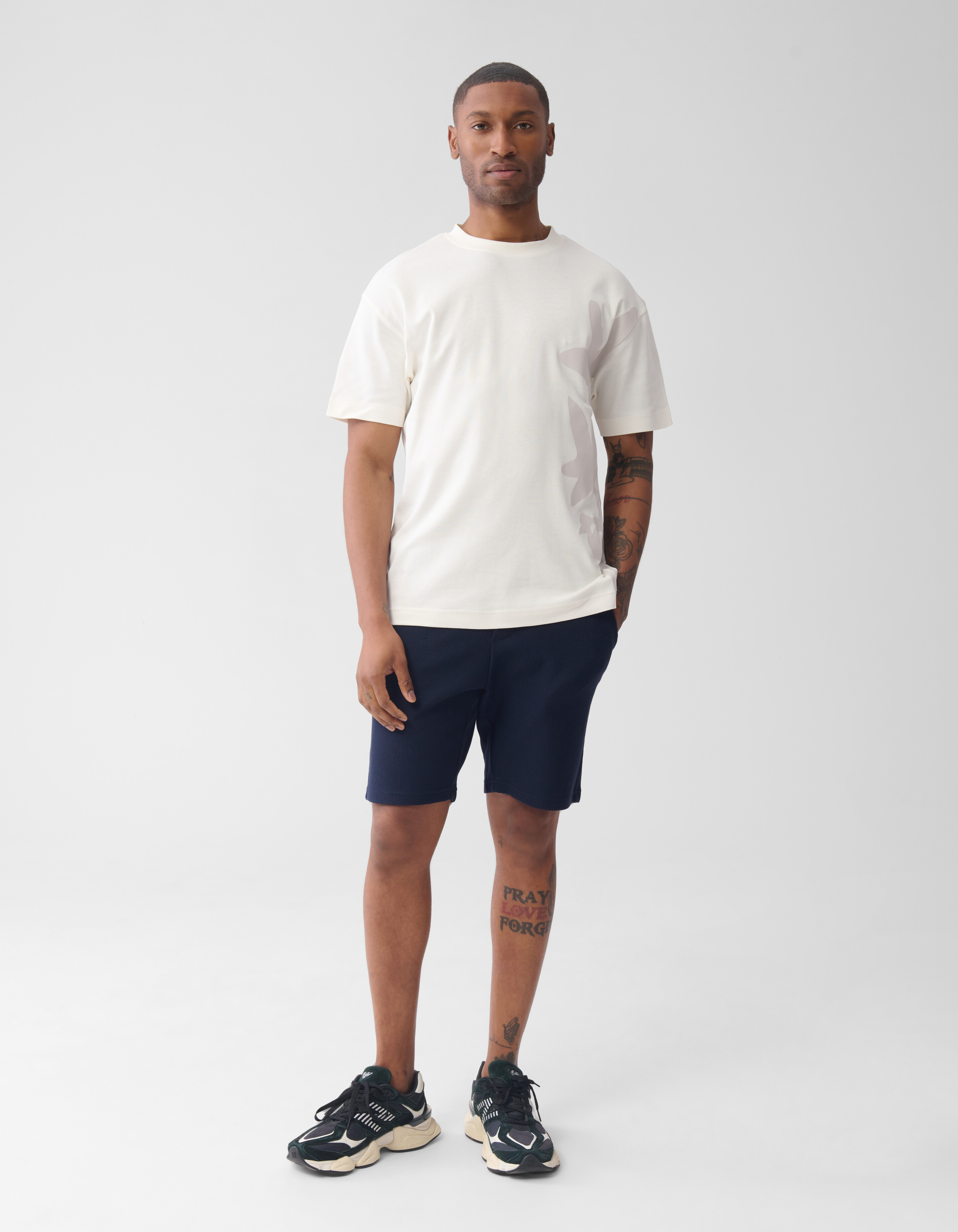 Blume Artwork T-shirt Off White SHOEBY MEN