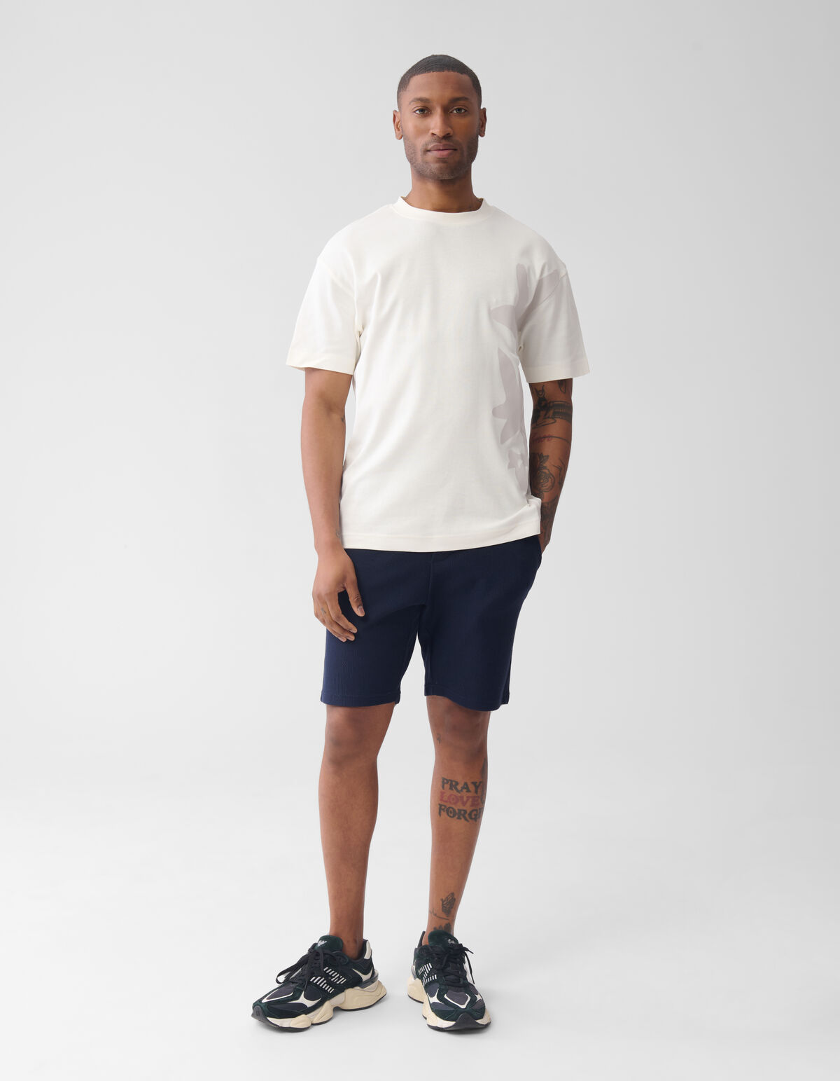 Blume Artwork T-shirt Off White SHOEBY MEN
