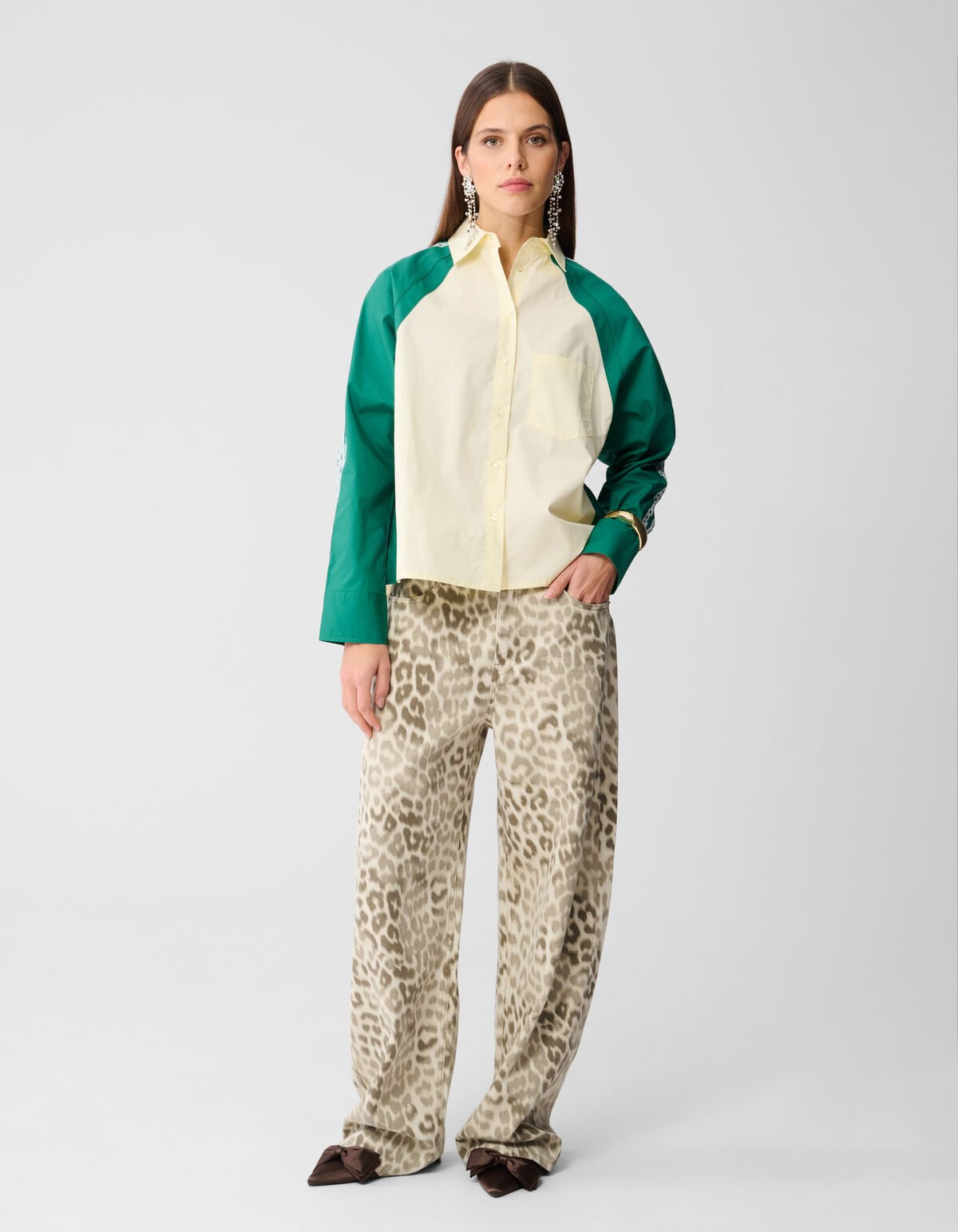 Kanten Bluse Hellgelb SHOEBY WOMEN