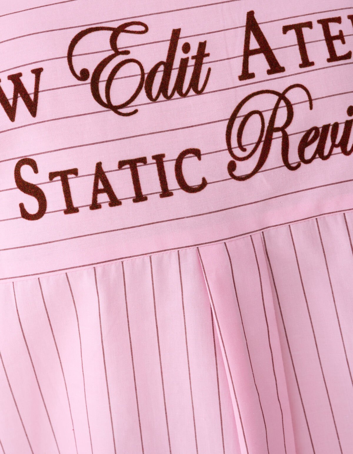 Popeline Nadelstreifen Kunstbluse Rosa SHOEBY WOMEN