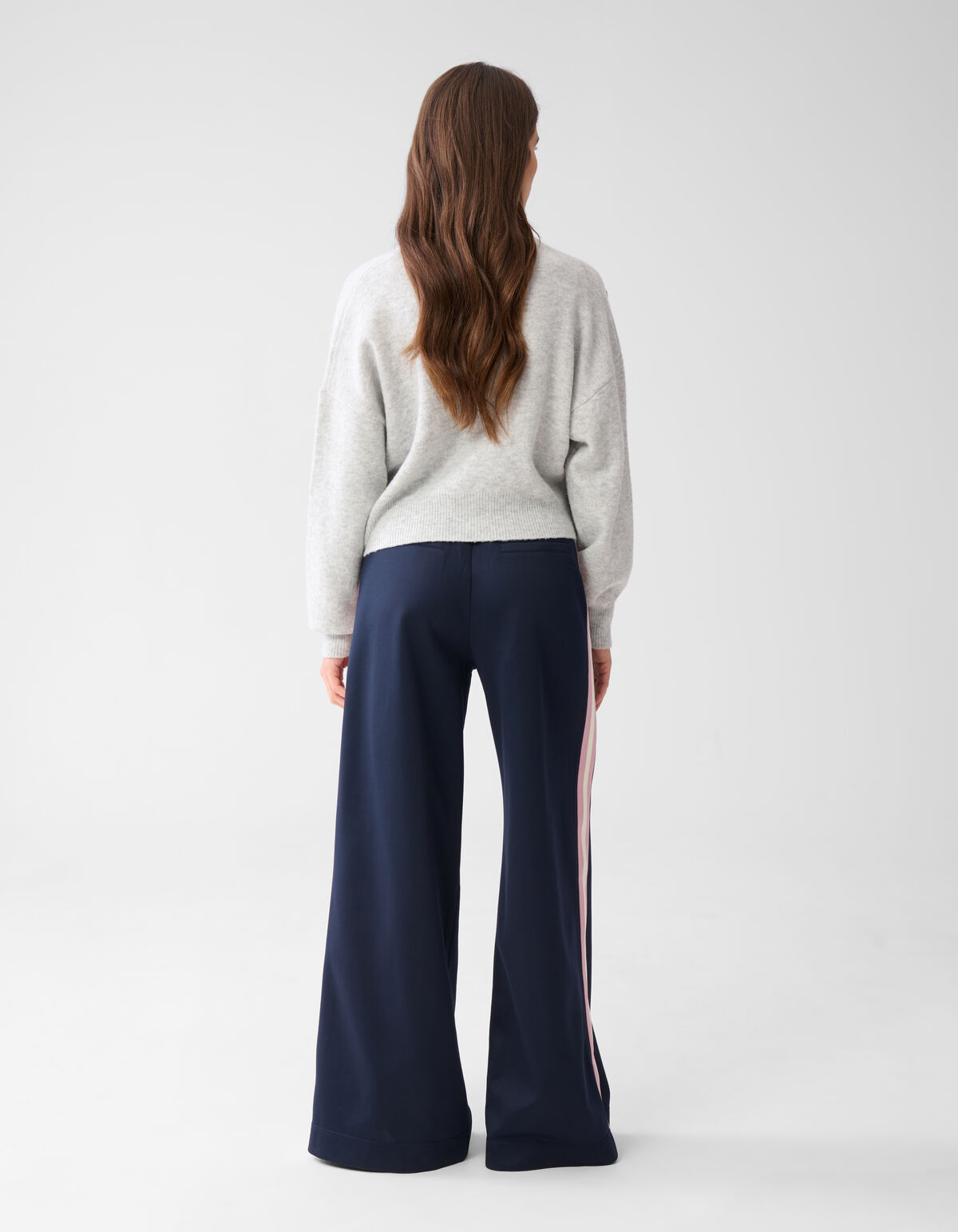 Sportliche Hose mit weitem Bein Dunkelblau SHOEBY WOMEN