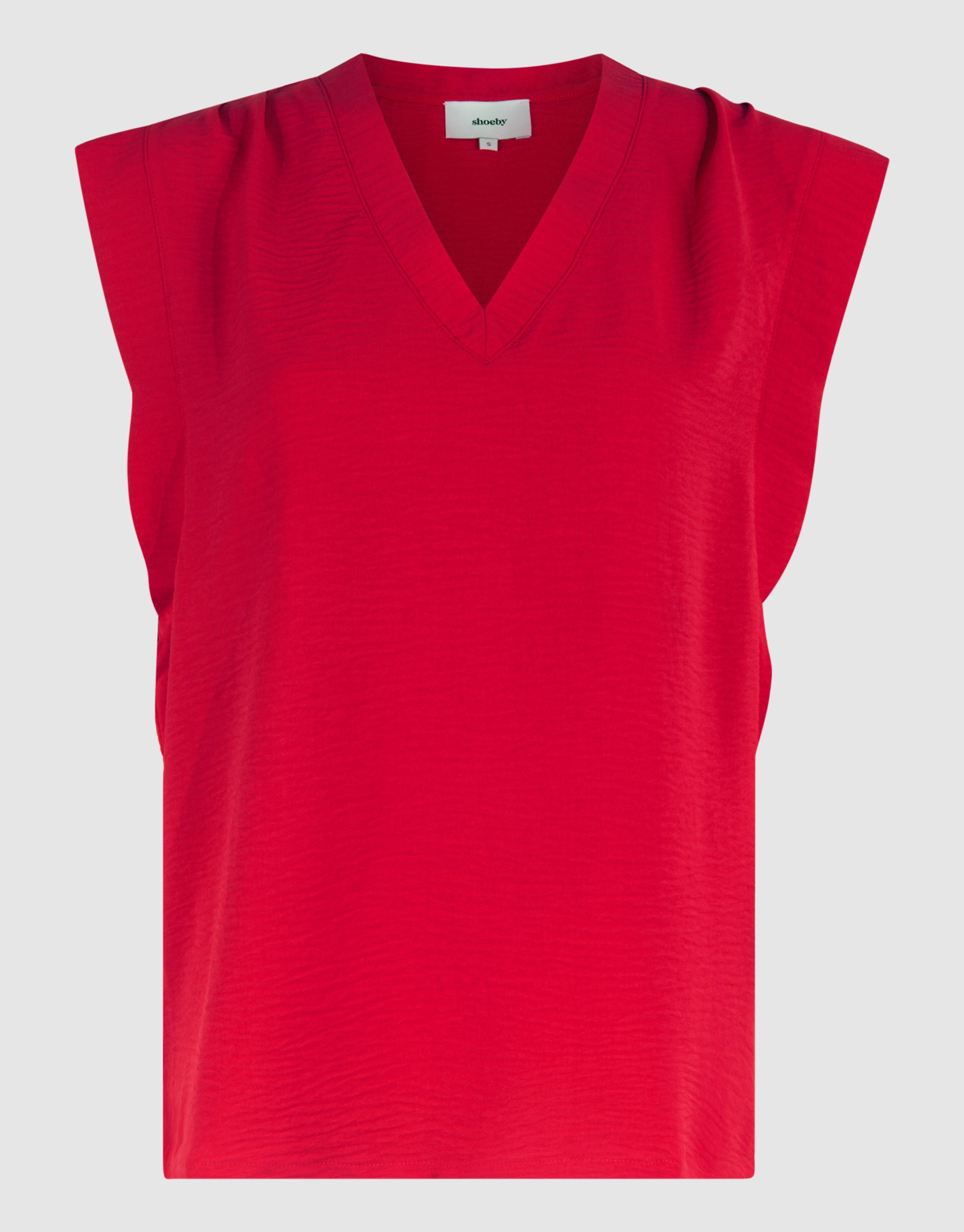V-Ausschnitt Top Rot SHOEBY WOMEN