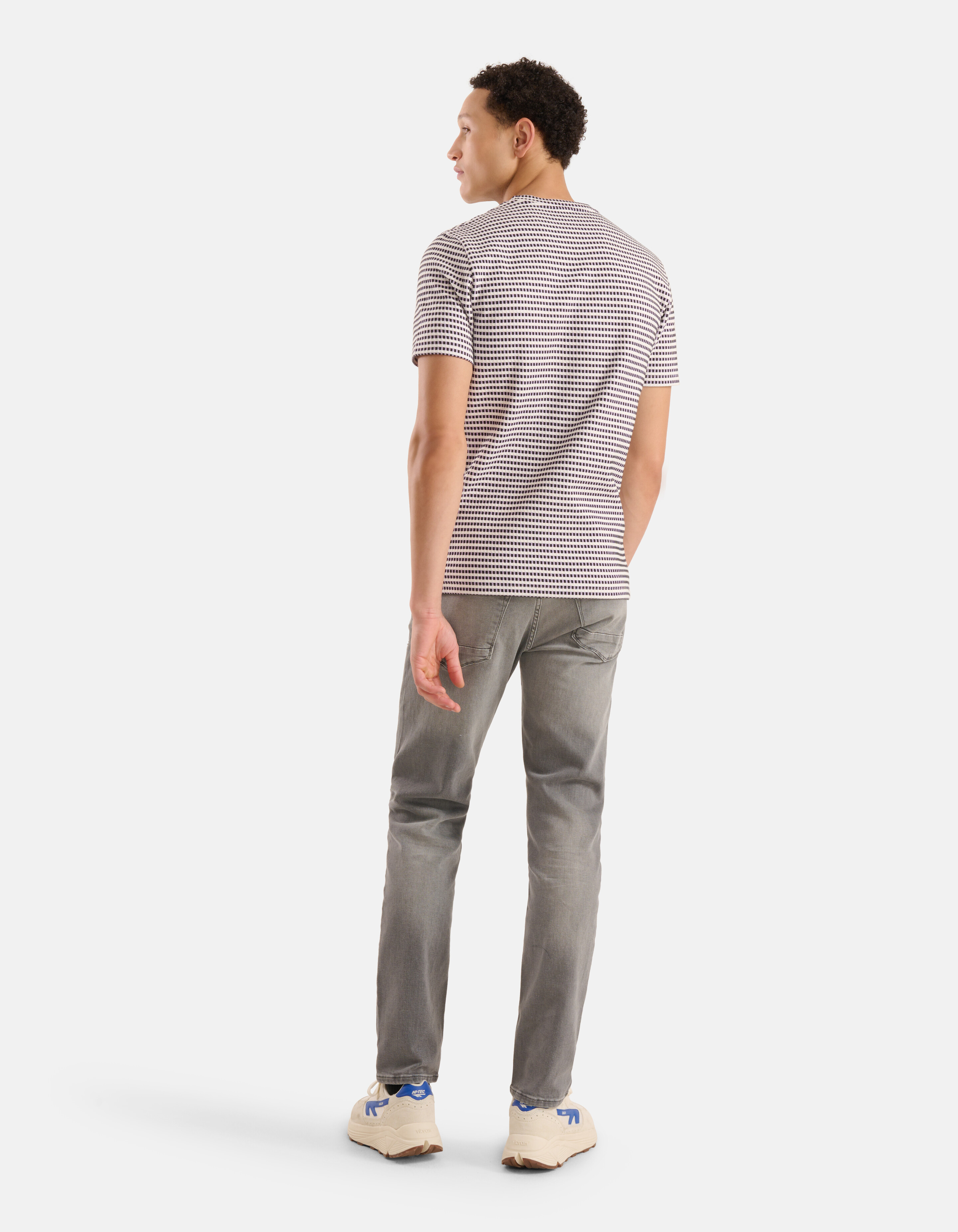 Struktur-T-Shirt Hellviolett SHOEBY MEN