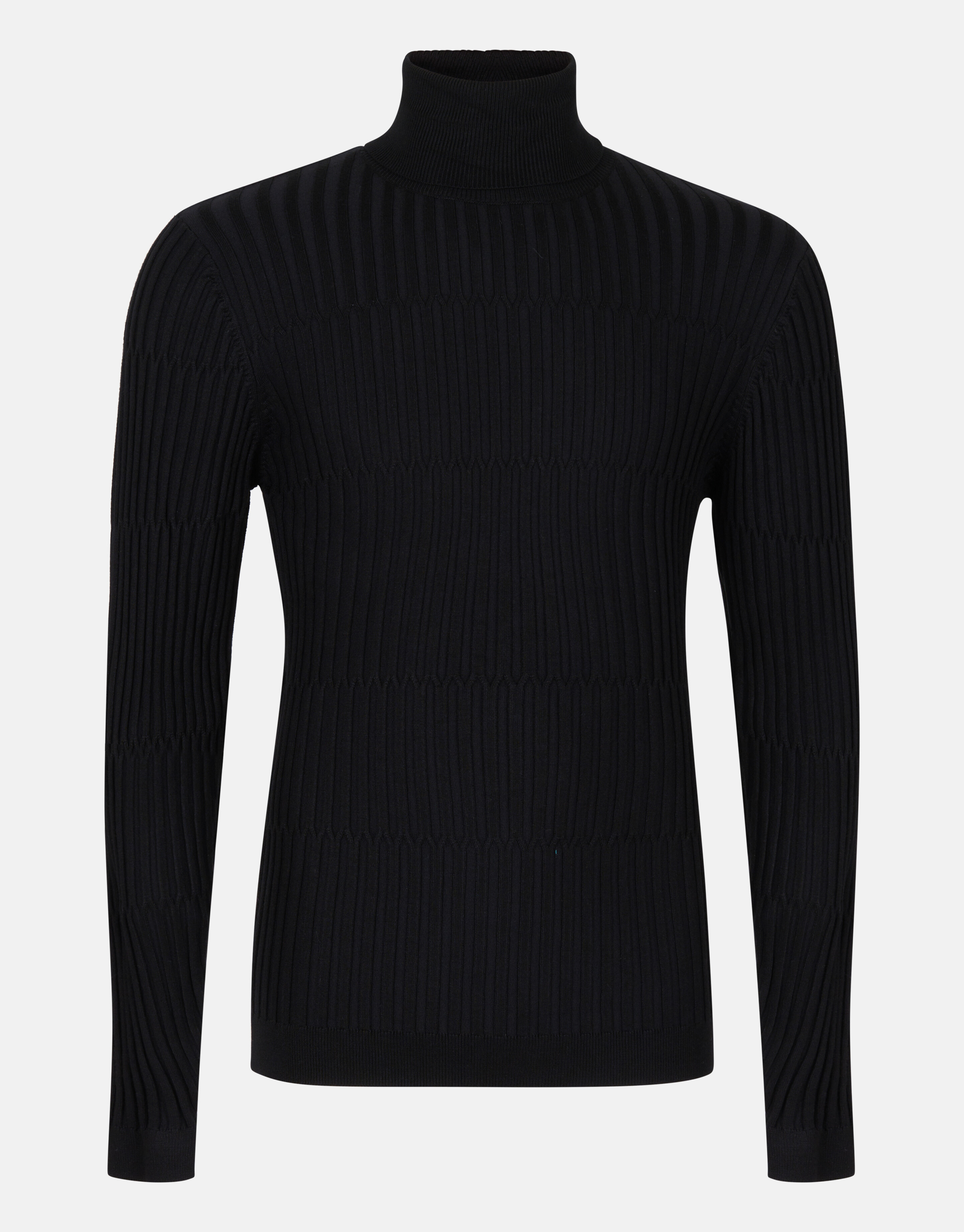 Textur-Rollkragenpullover Schwarz SHOEBY MEN