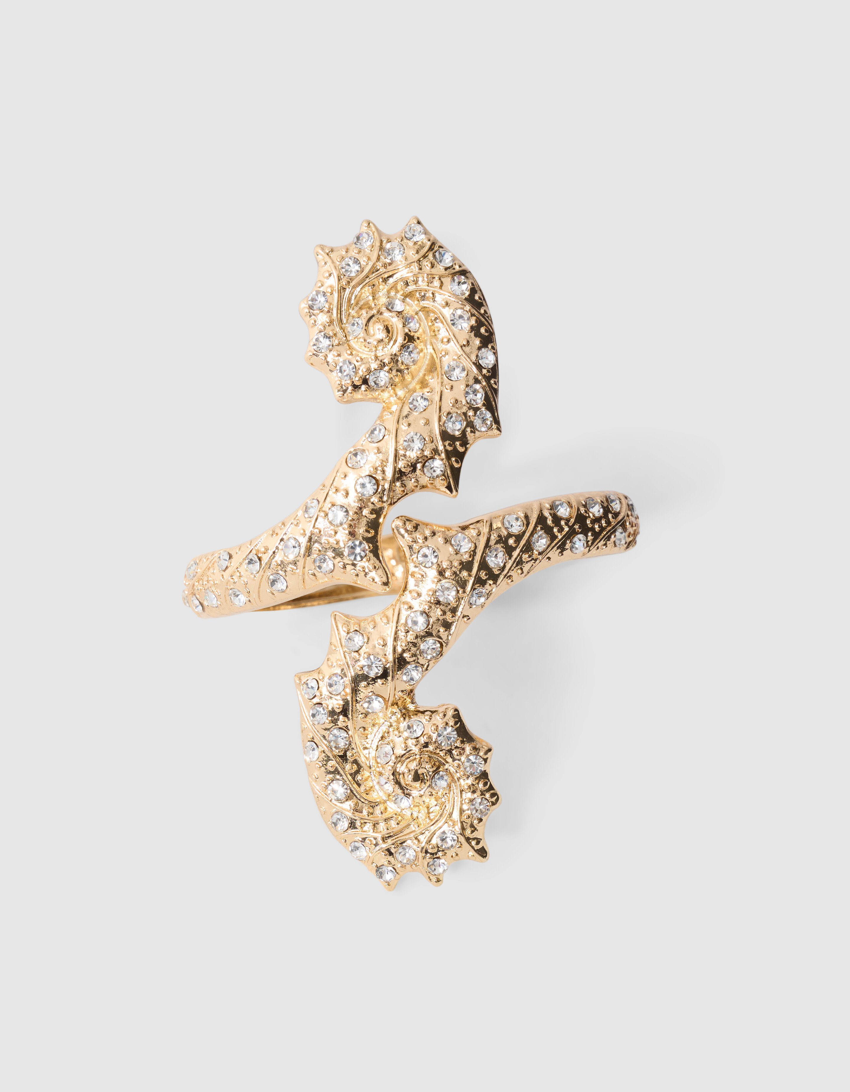 Strass-Muschel-Armband in Gold SHOEBY ACCESSOIRES