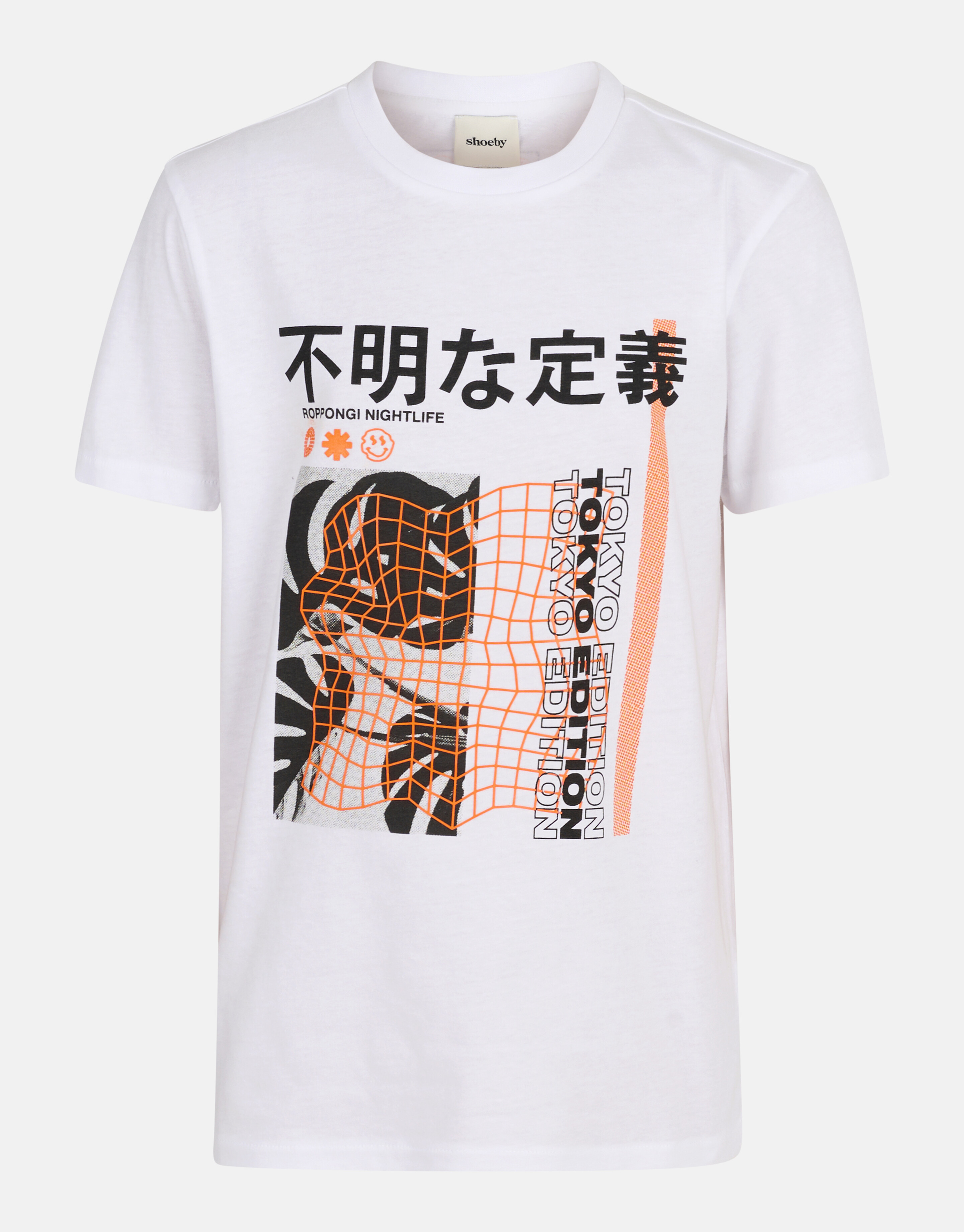 Grafik-T-Shirt Weiß SHOEBY BOYS