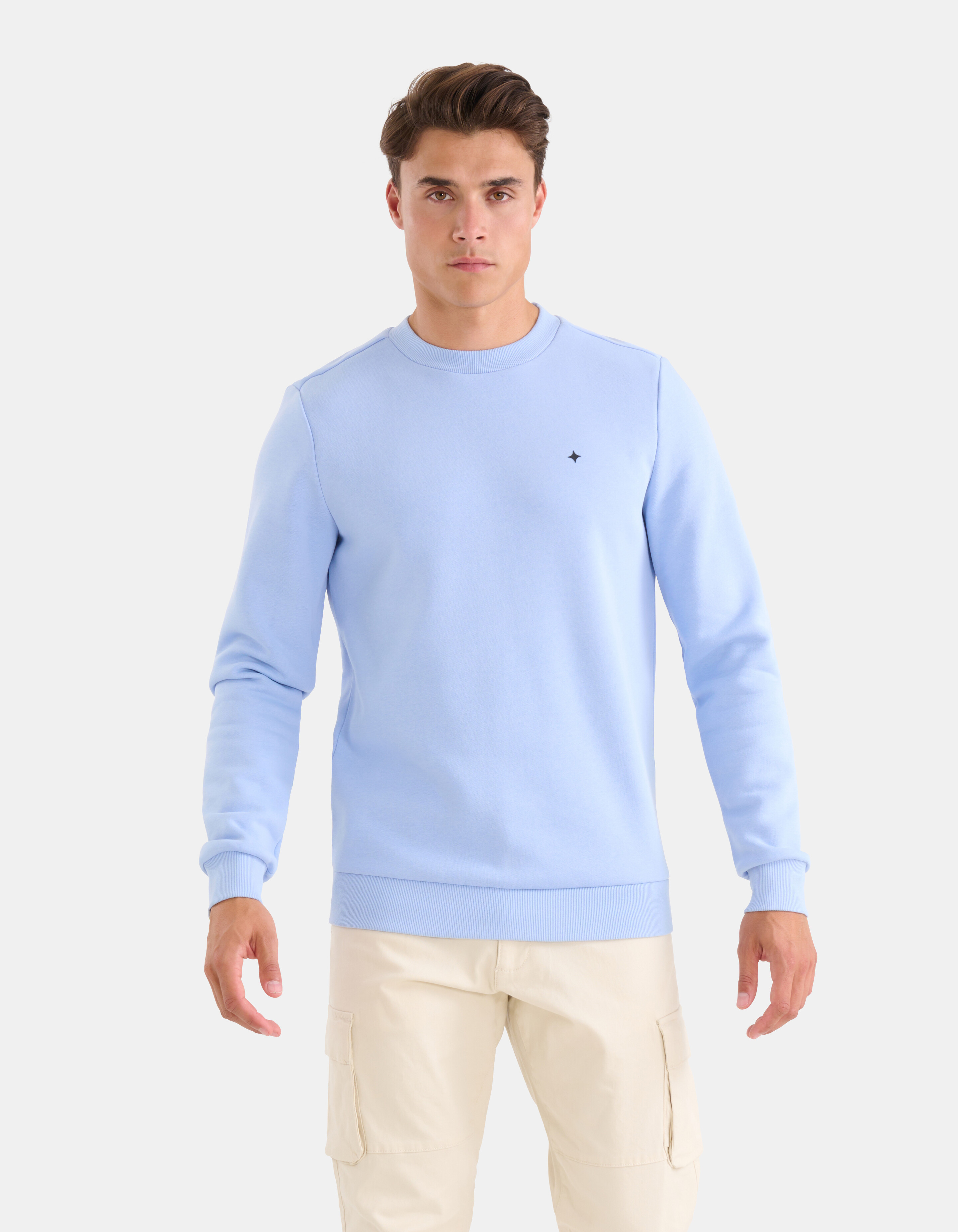 Sparkle Pullover Hellblau SHOEBY MEN
