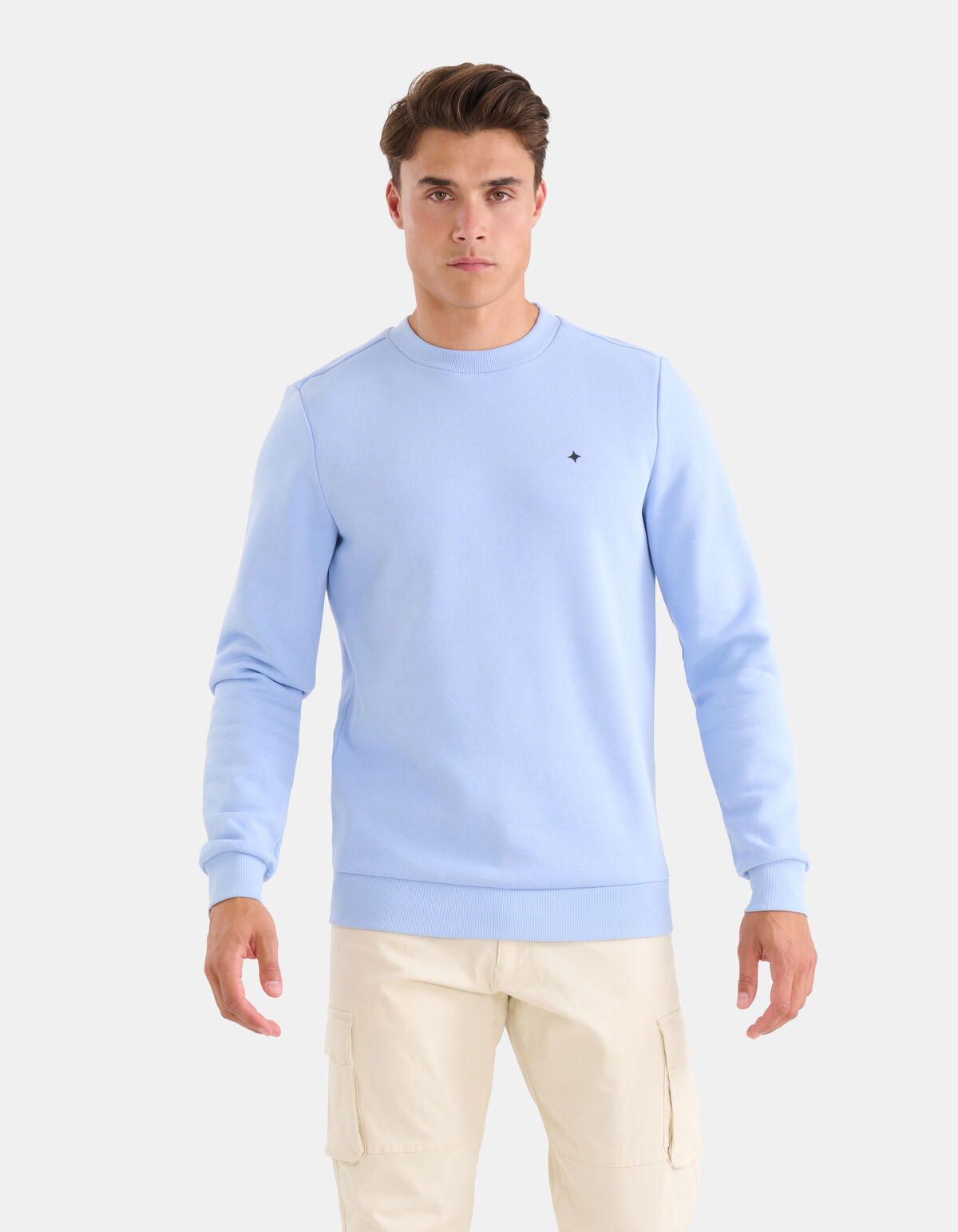 Sparkle Pullover Hellblau SHOEBY MEN