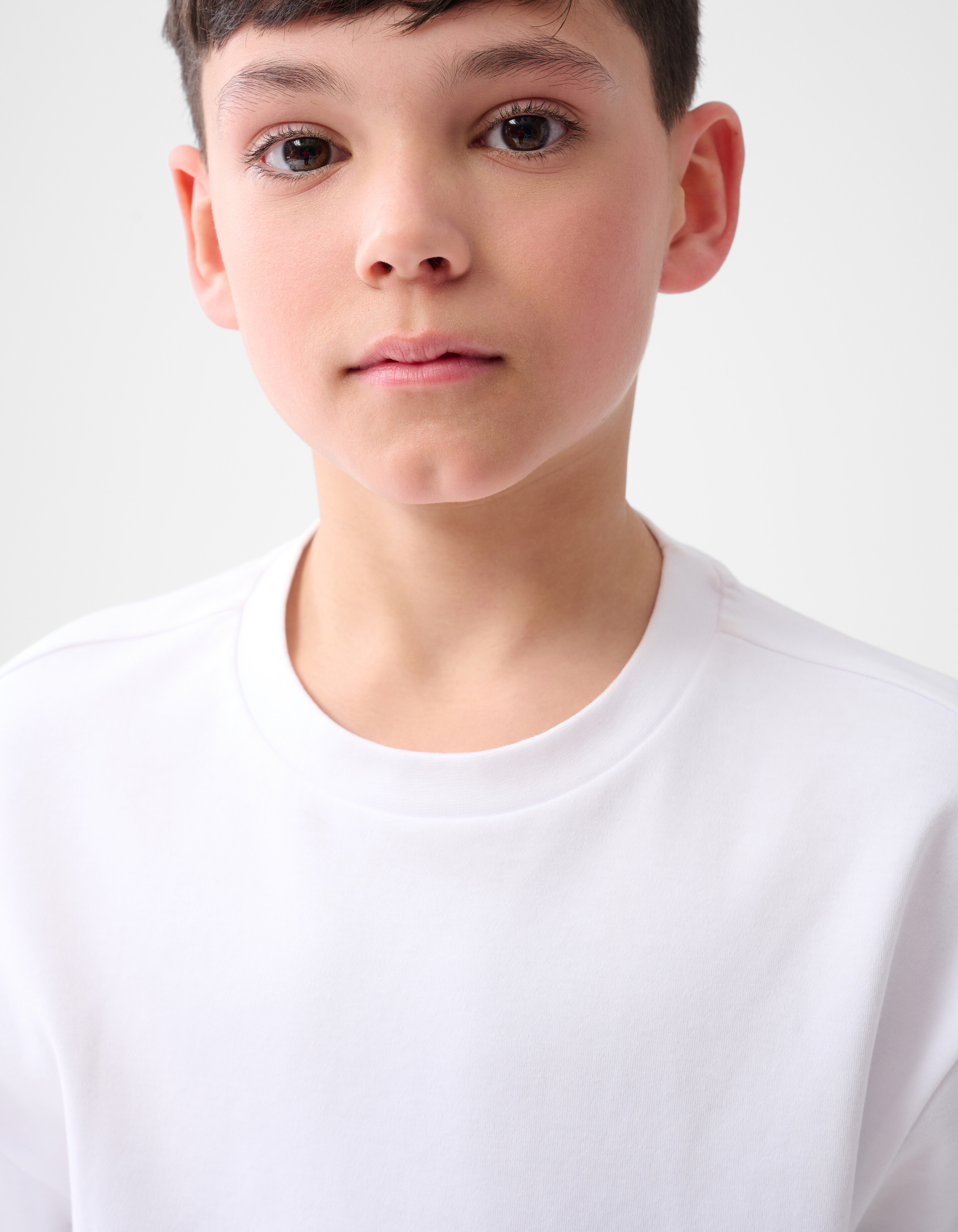 Schweres Basic-T-Shirt Weiß SHOEBY BOYS