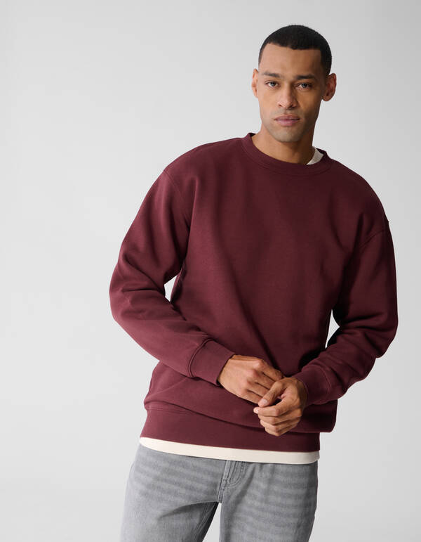 Crewneck Pullover Dunkelrot SHOEBY MEN