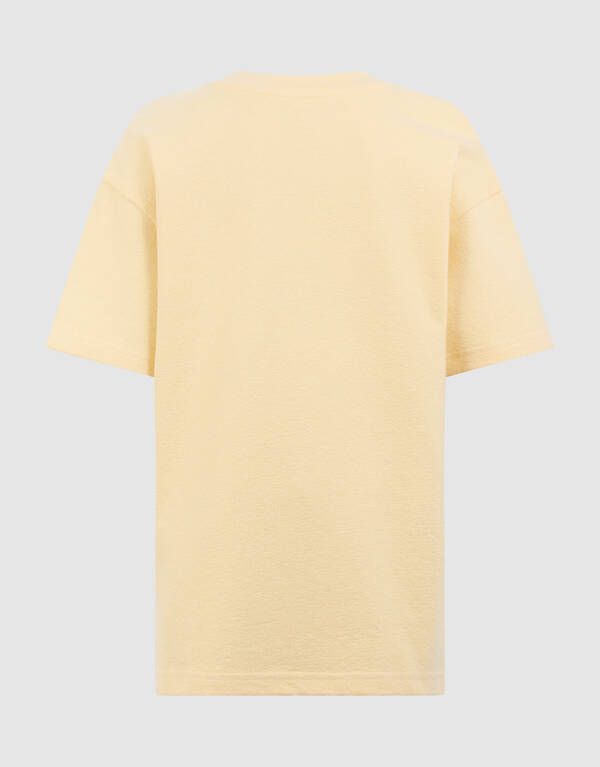 Frottee Textdruck T-Shirt Gelb SHOEBY BOYS