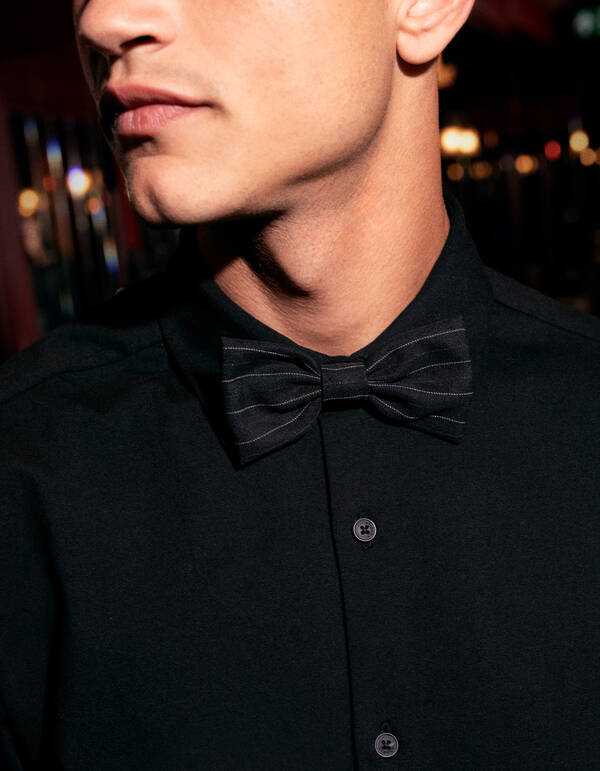 Nadelstreifenfliege Schwarz SHOEBY ACCESSOIRES