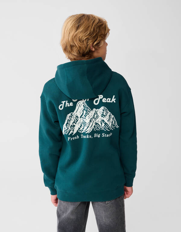 Hype Artwork Hoodie Dunkelgrün SHOEBY BOYS