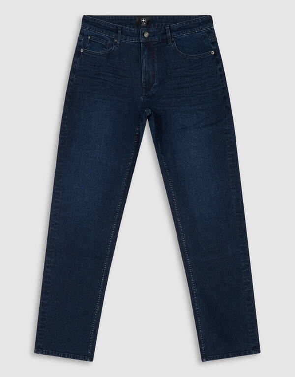 Comfort Straight Fit Jeans Dunkelblau L32 SHOEBY MEN