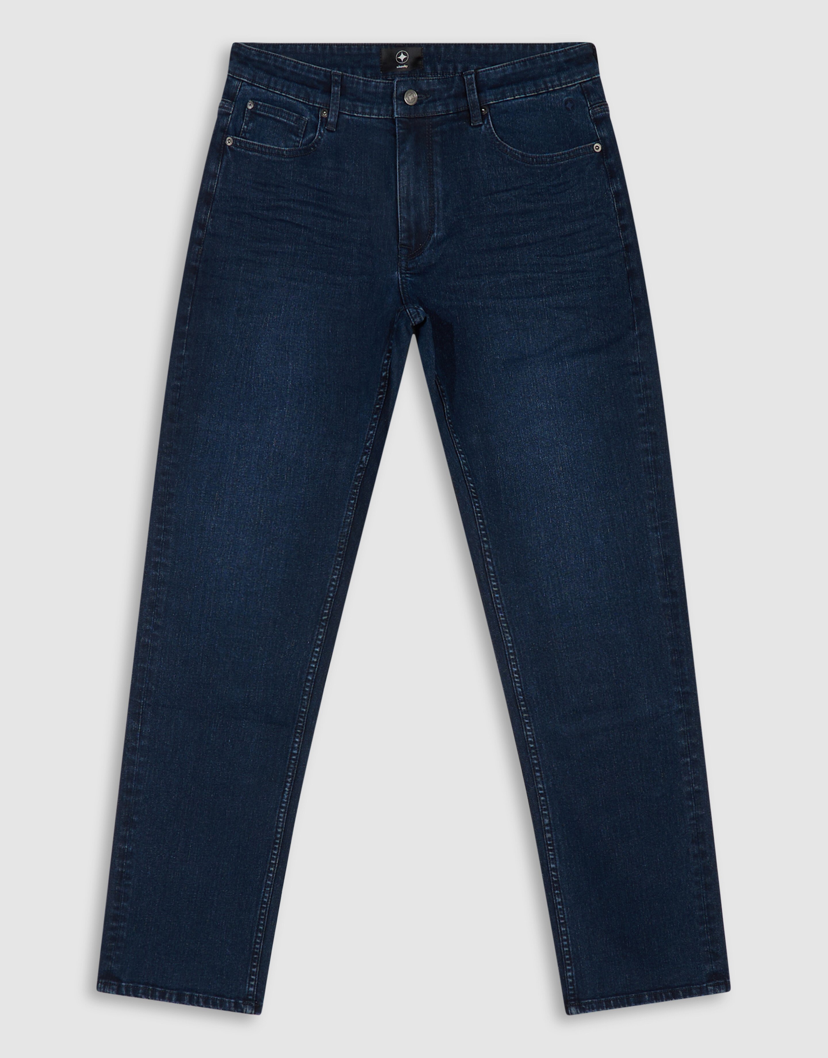 Comfort Straight Fit Jeans Dunkelblau L32 SHOEBY MEN