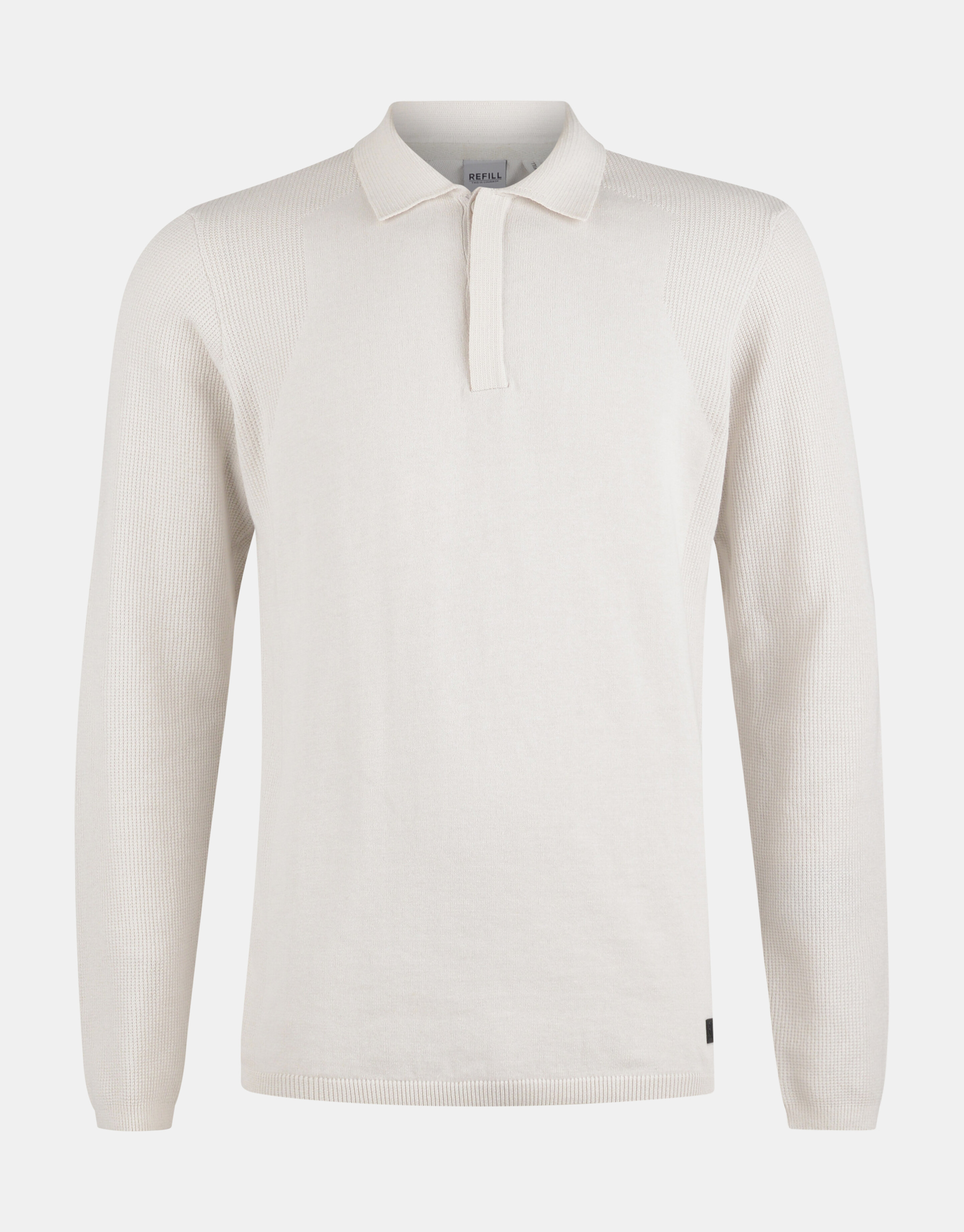 Waffel-Polo-Pullover REFILL