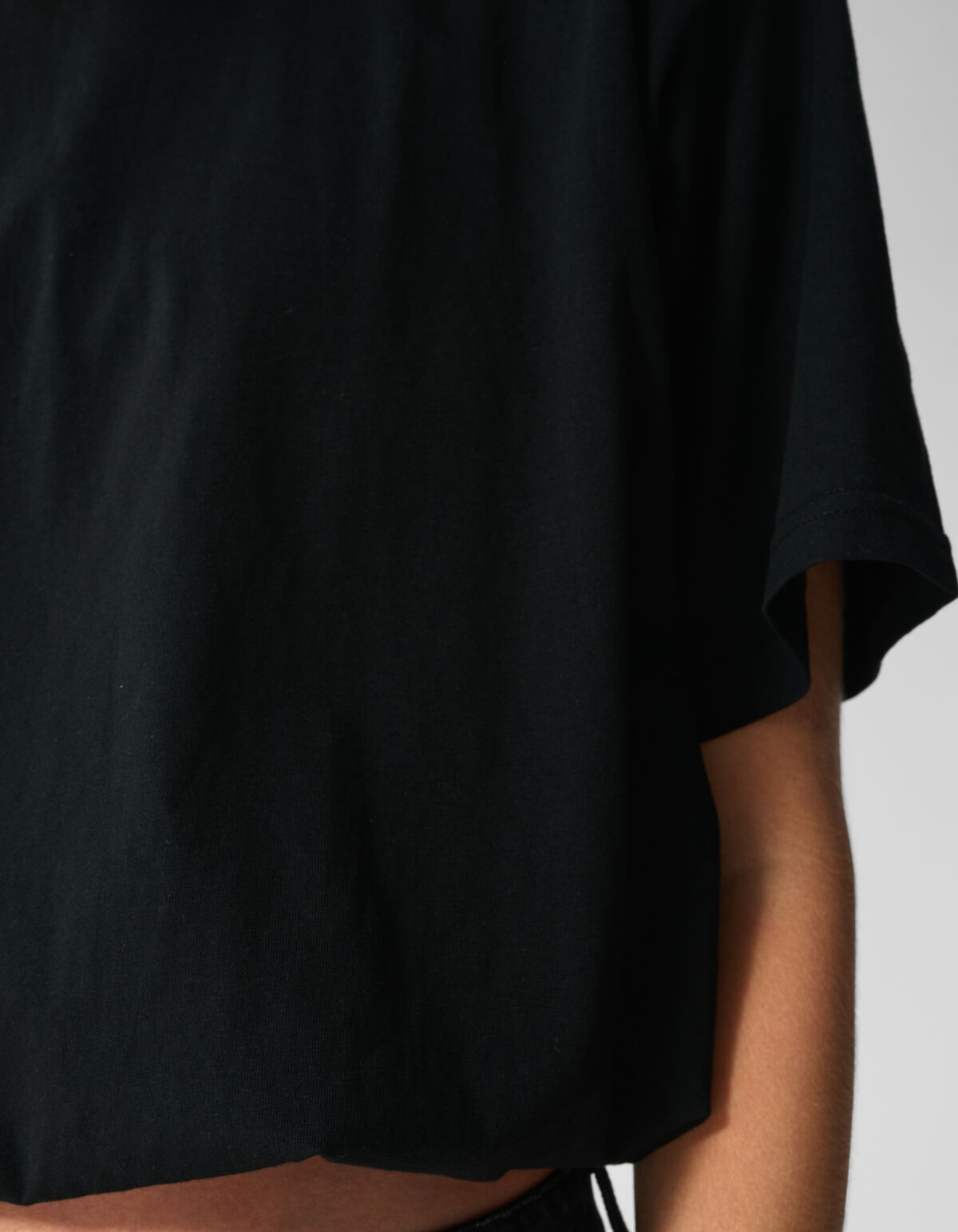 Oversized-Balloon-T-Shirt Schwarz SHOEBY WOMEN