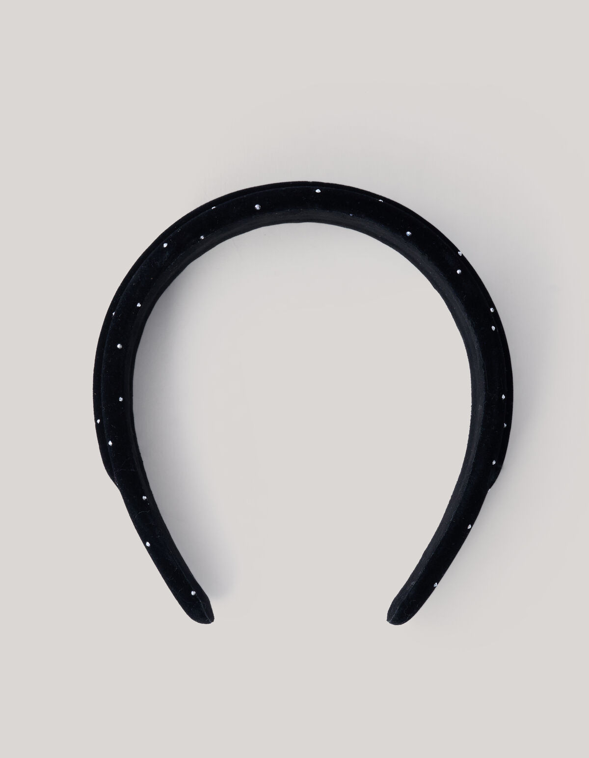 Samt Nieten Haarband Schwarz SHOEBY ACCESSOIRES