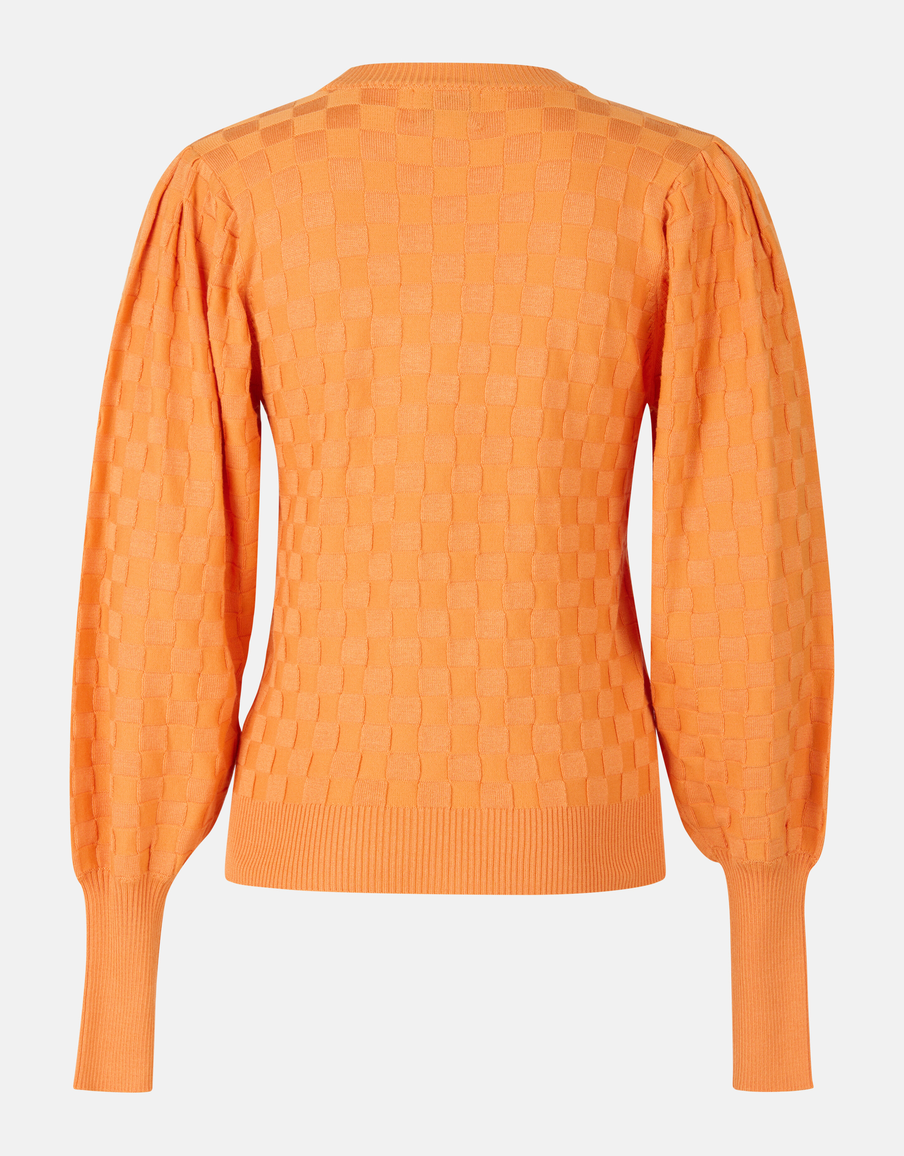 Plaid Print Pullover Orange von Mieke SHOEBY WOMEN
