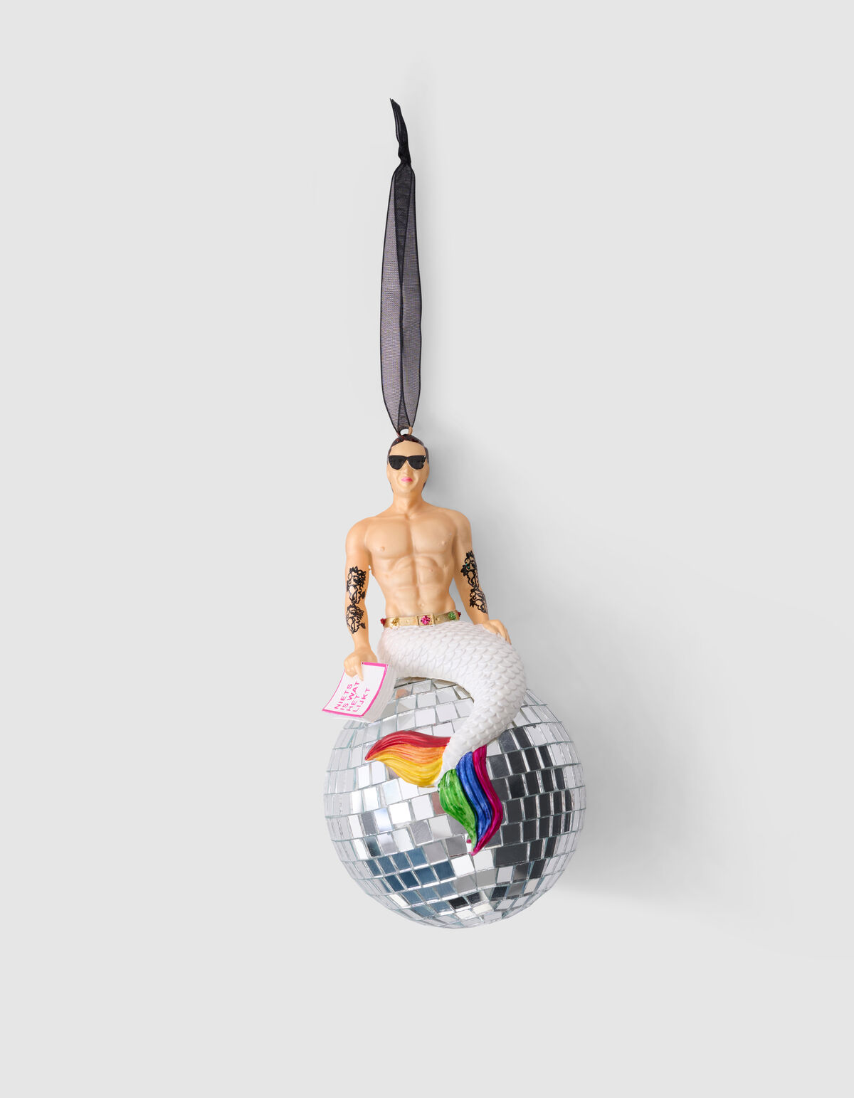 Merman Disco Weihnachtskugel Silber von Fred SHOEBY ACCESSOIRES