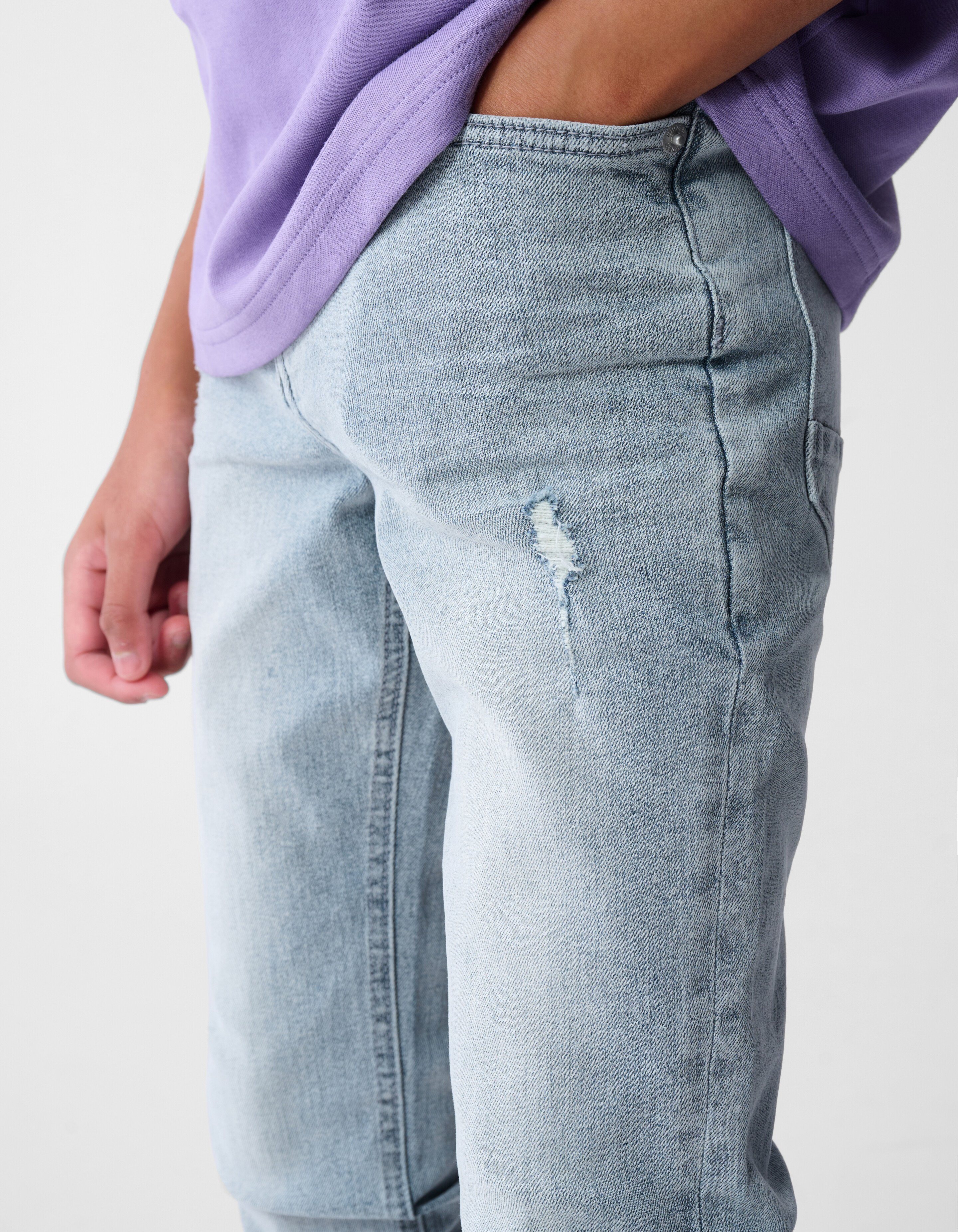 Tapered Jeans Grijs SHOEBY BOYS