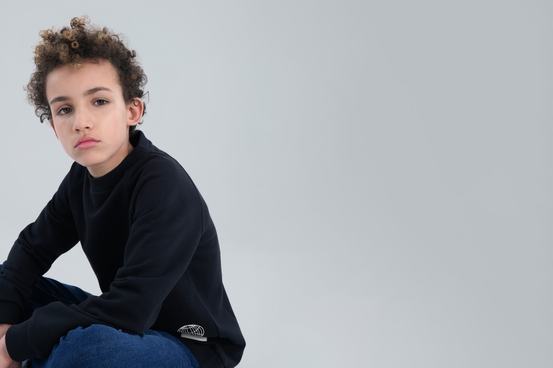 Sweatshirt mit Aufdruck Dunkelgrau JILL&MITCH