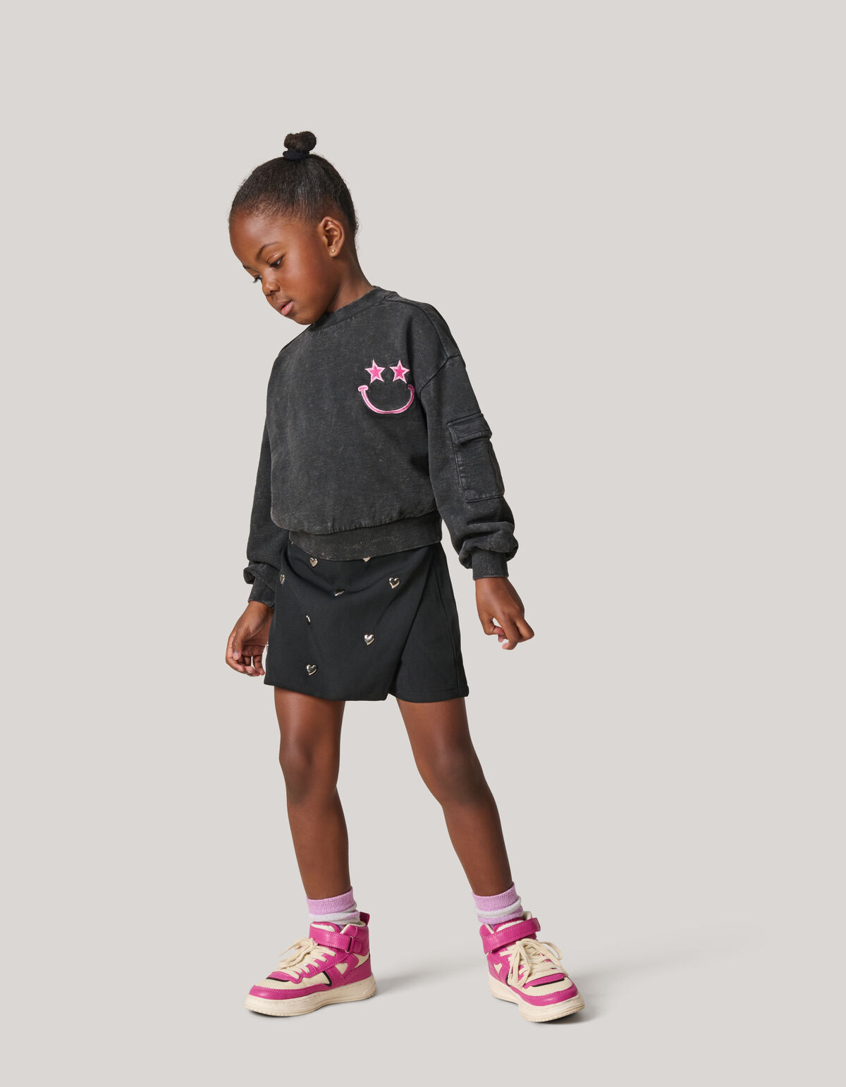 Verzierter Rock Schwarz SHOEBY GIRLS