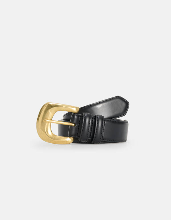 Basic Ledergürtel Schwarz SHOEBY ACCESSOIRES