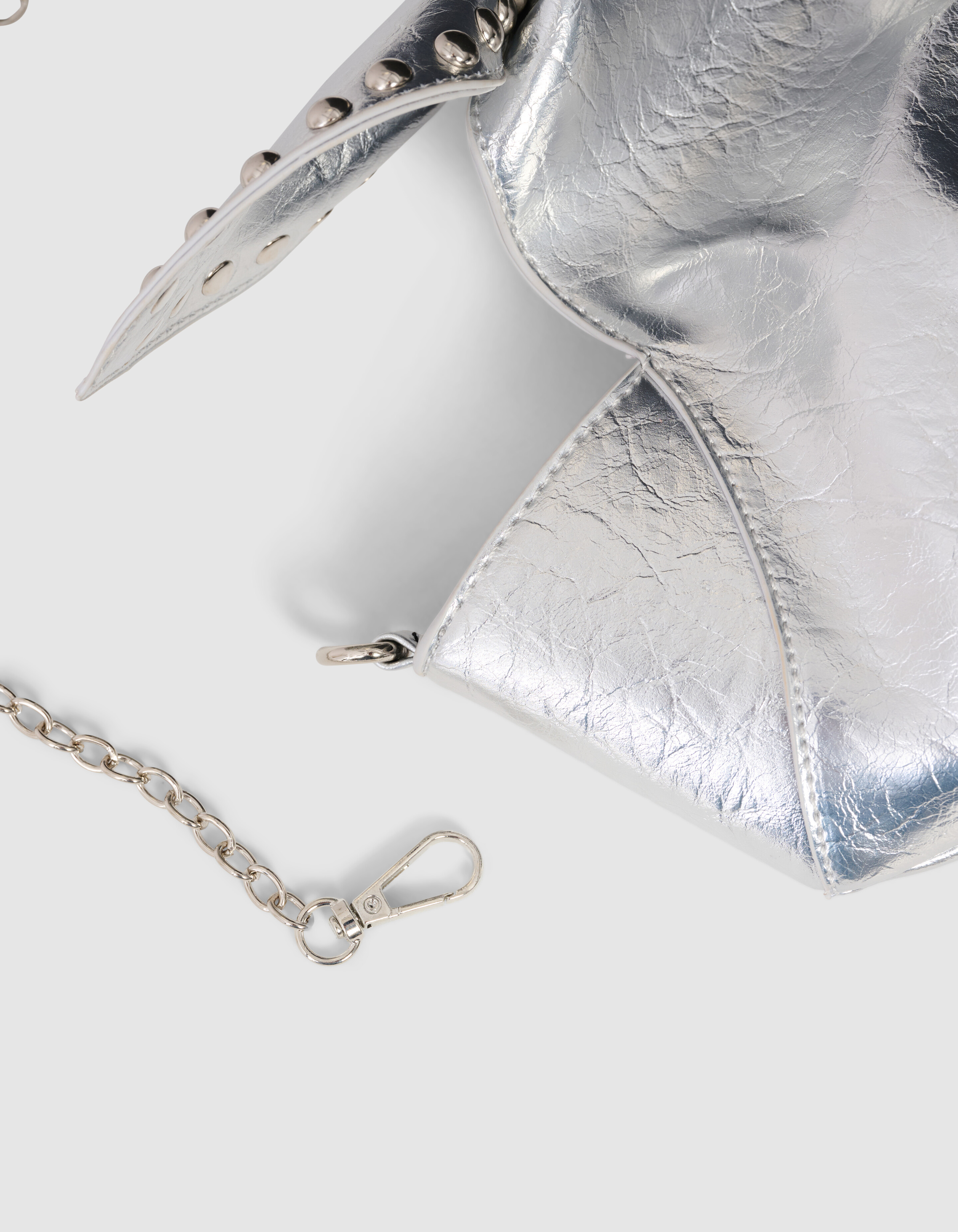 Nieten-Schleifentasche Silber SHOEBY ACCESSOIRES