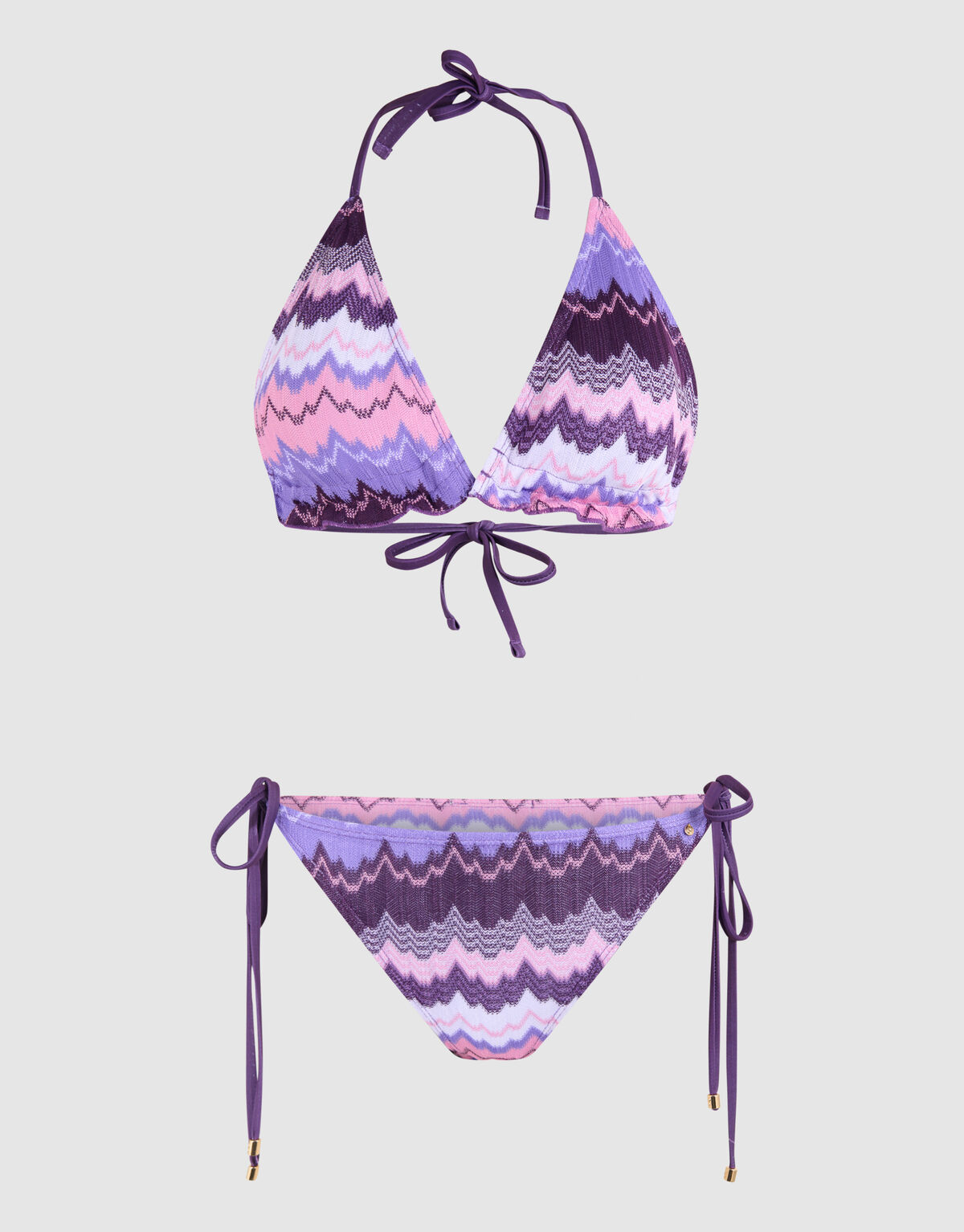 Bedrucktes Bikinioberteil lila SHOEBY ACCESSOIRES