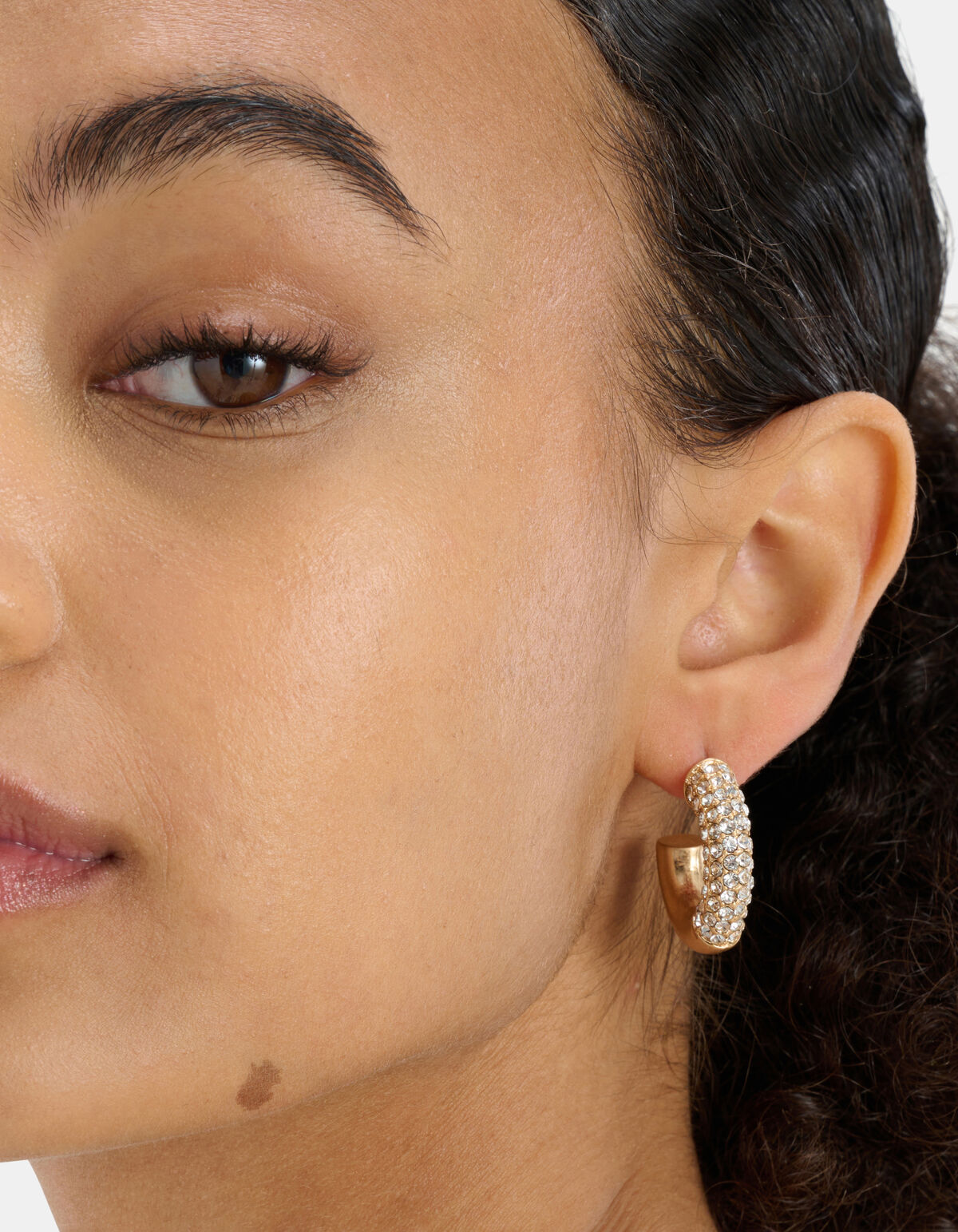 Große Diamant-Ohrringe SHOEBY ACCESSOIRES