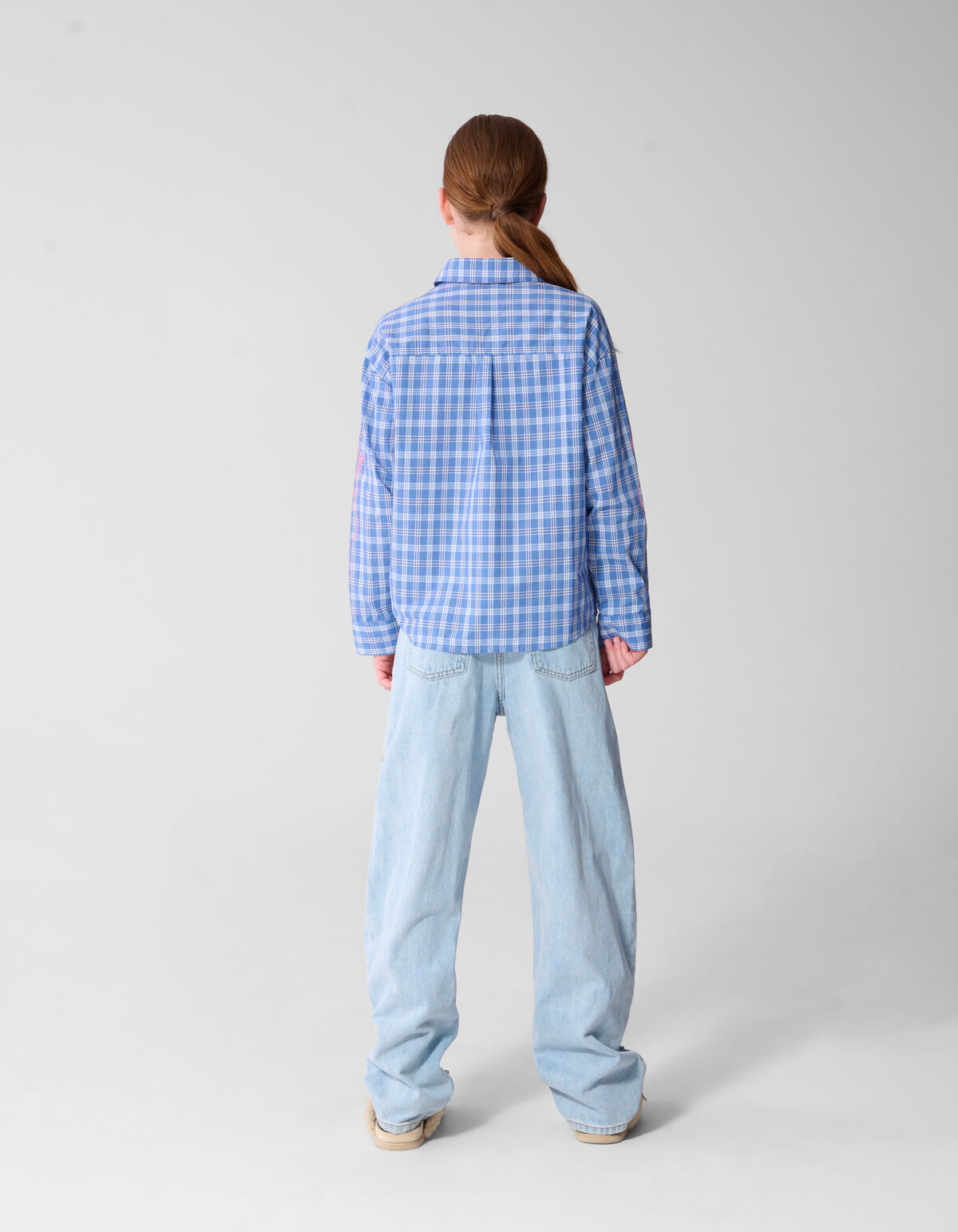Studded Barrel Fit Jeans Hellblau SHOEBY GIRLS