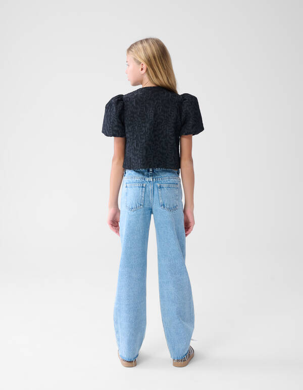 Blazer mit Puffärmeln Schwarz SHOEBY GIRLS